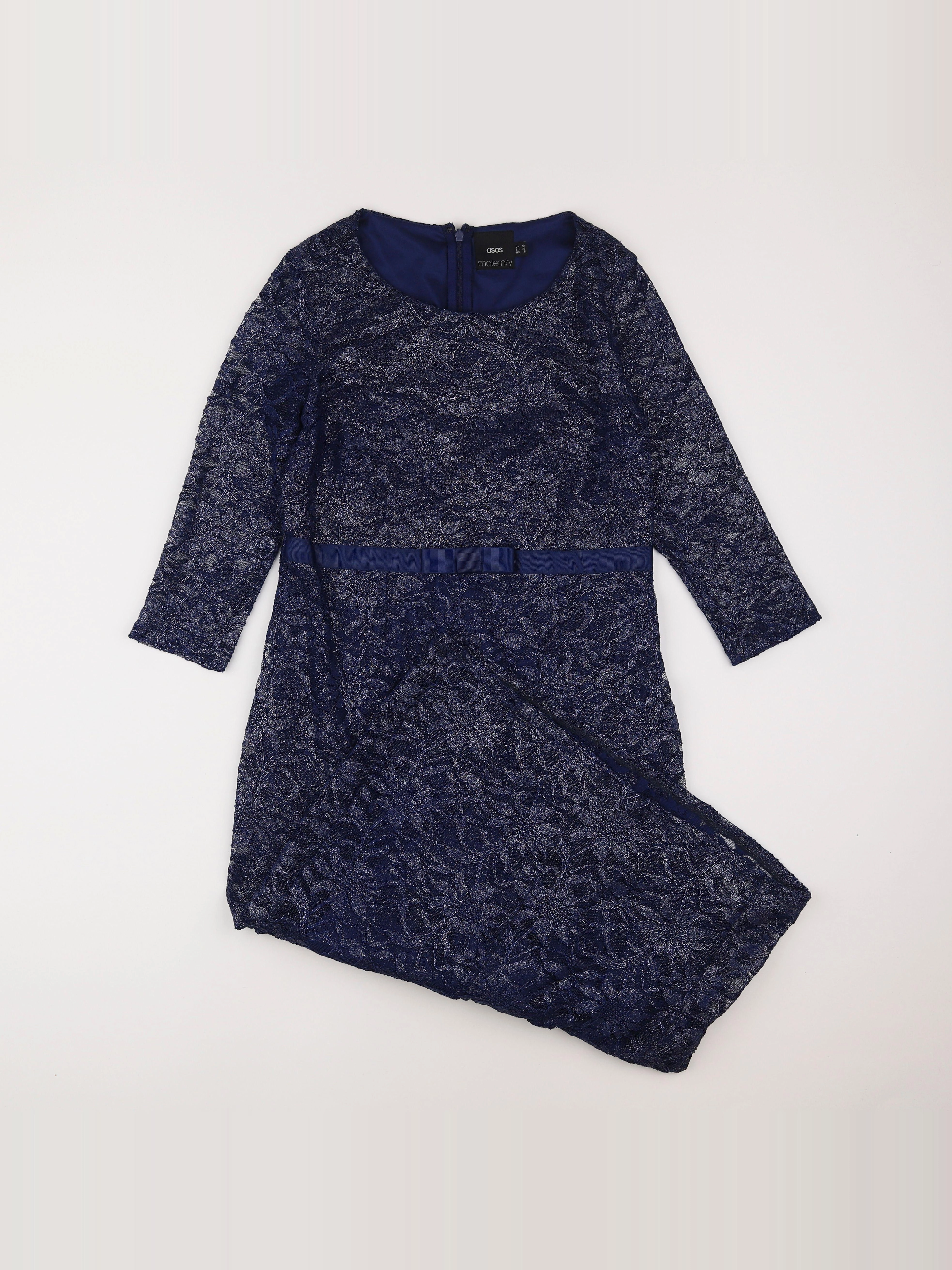 Asos - robe grossesse bleu - 38