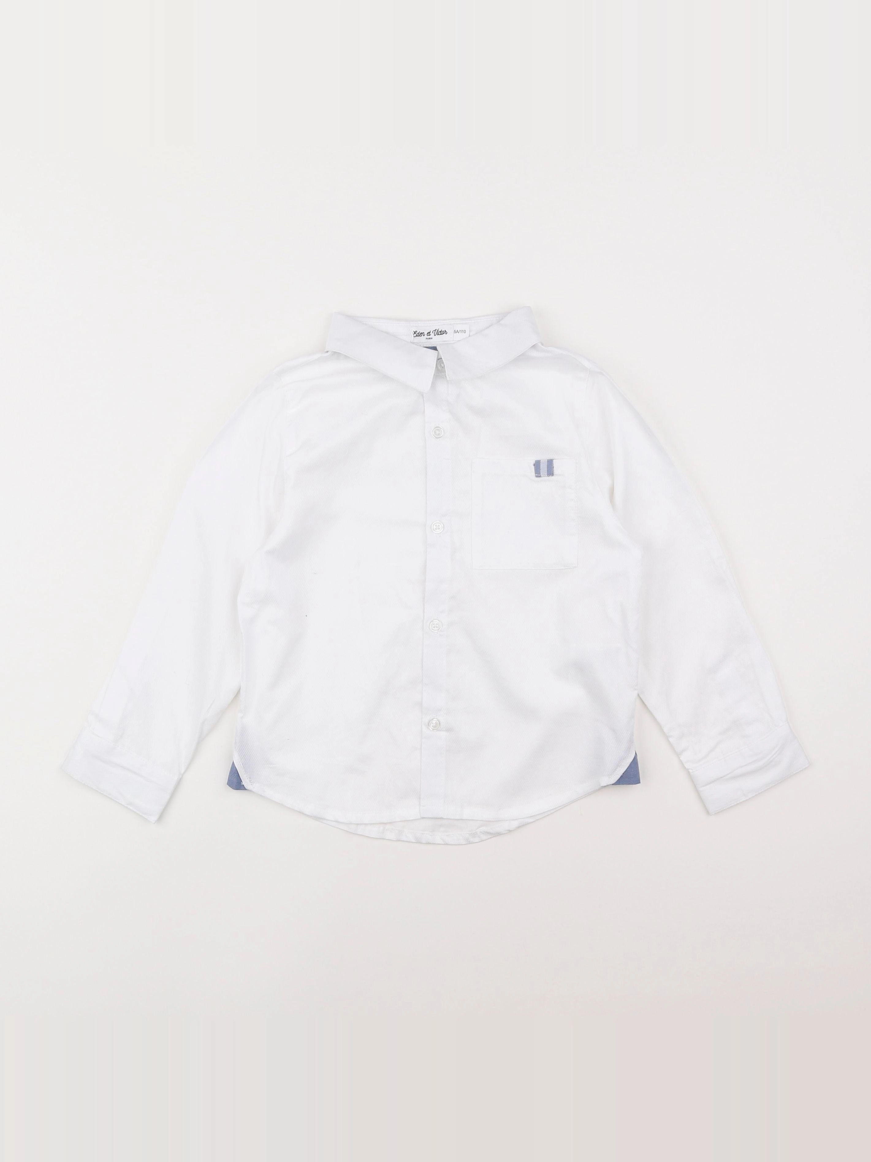 Eden & Victor - chemise blanc - 5 ans