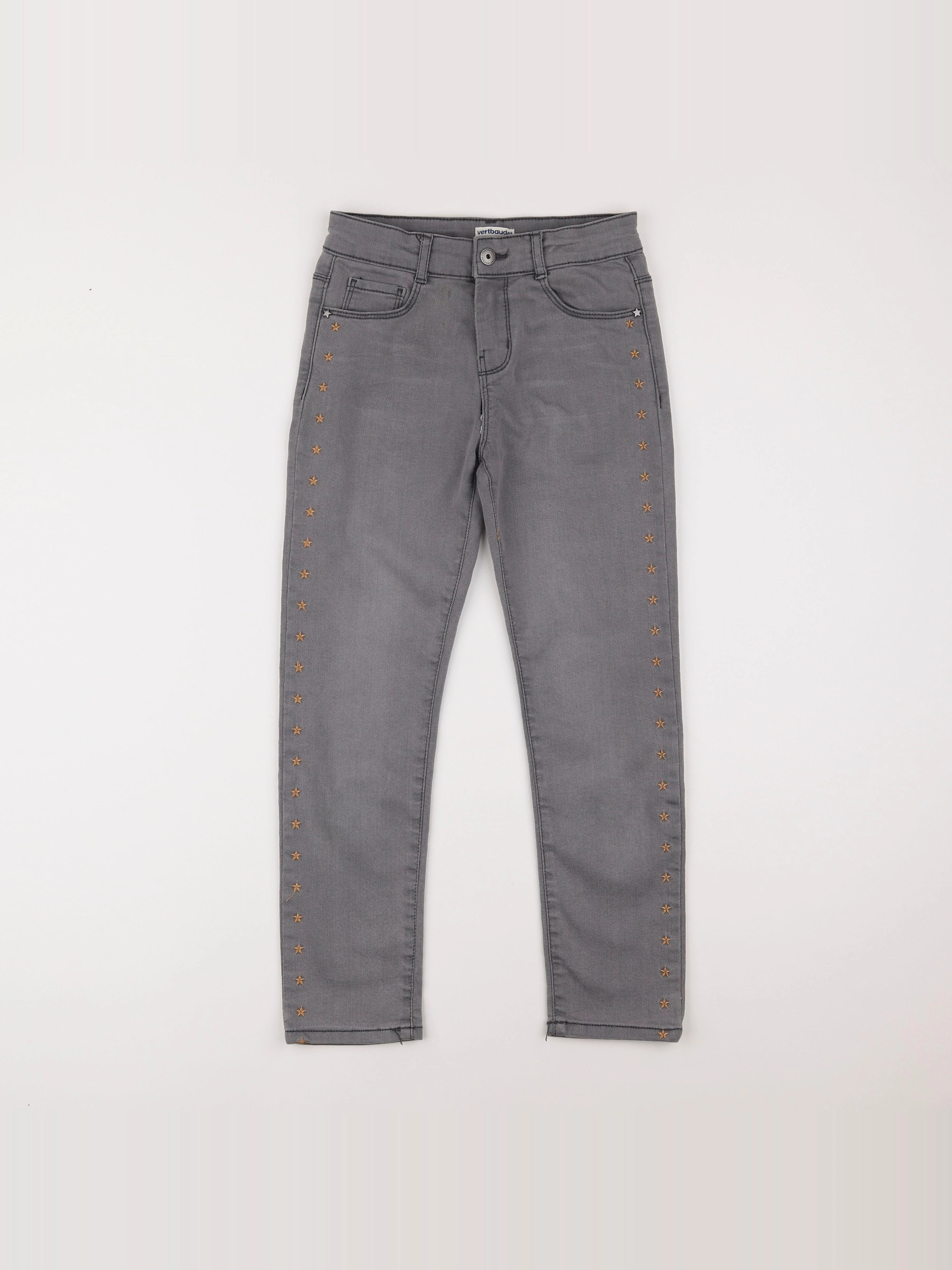 Vertbaudet - jean gris - 10 ans