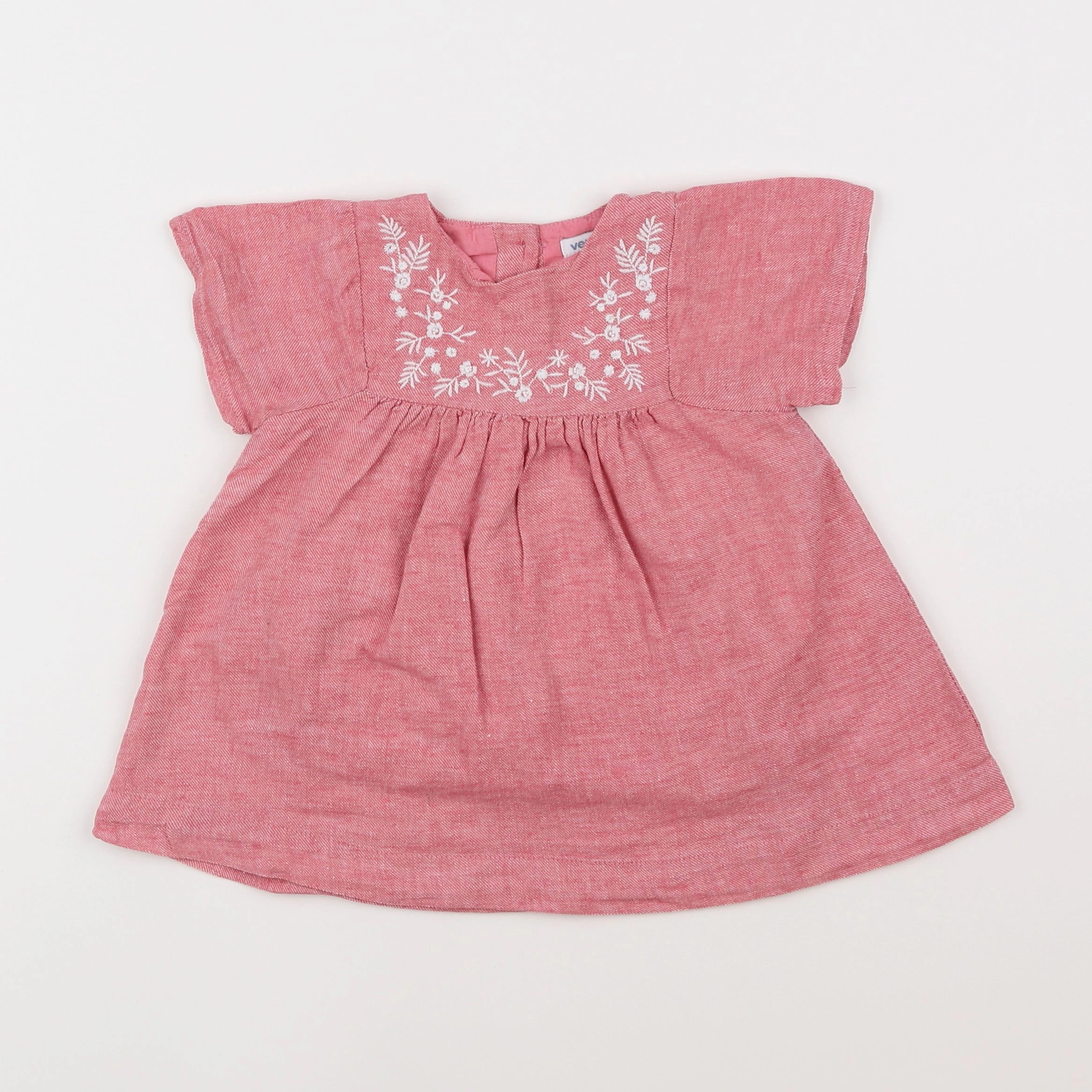 Vertbaudet - robe rose - 12 mois