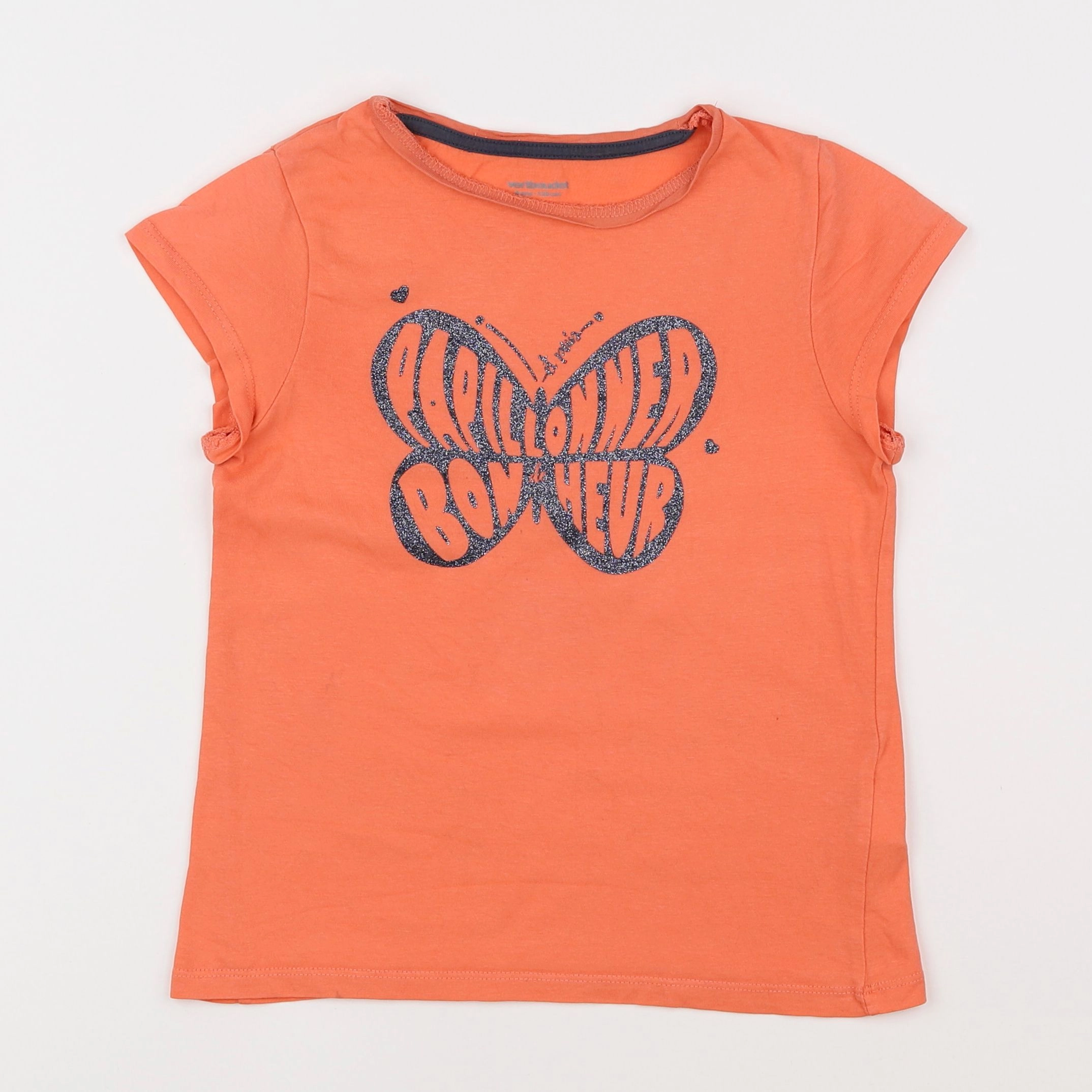 Vertbaudet - tee-shirt orange - 8 ans