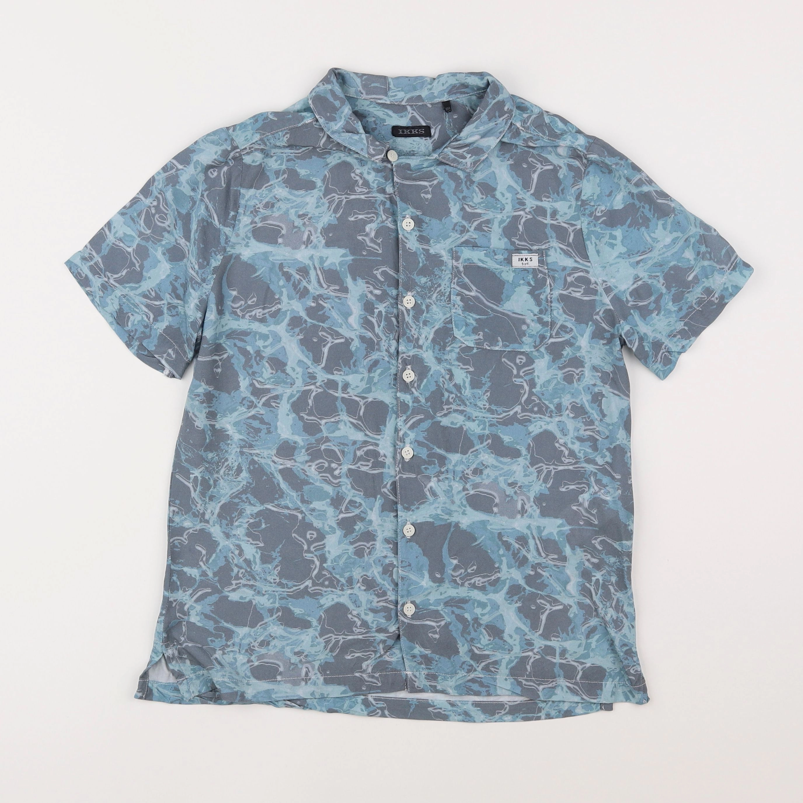 IKKS - chemise bleu - 10 ans