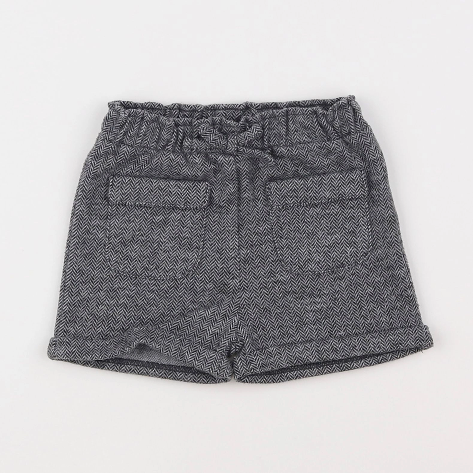 Vertbaudet - short gris - 9 mois