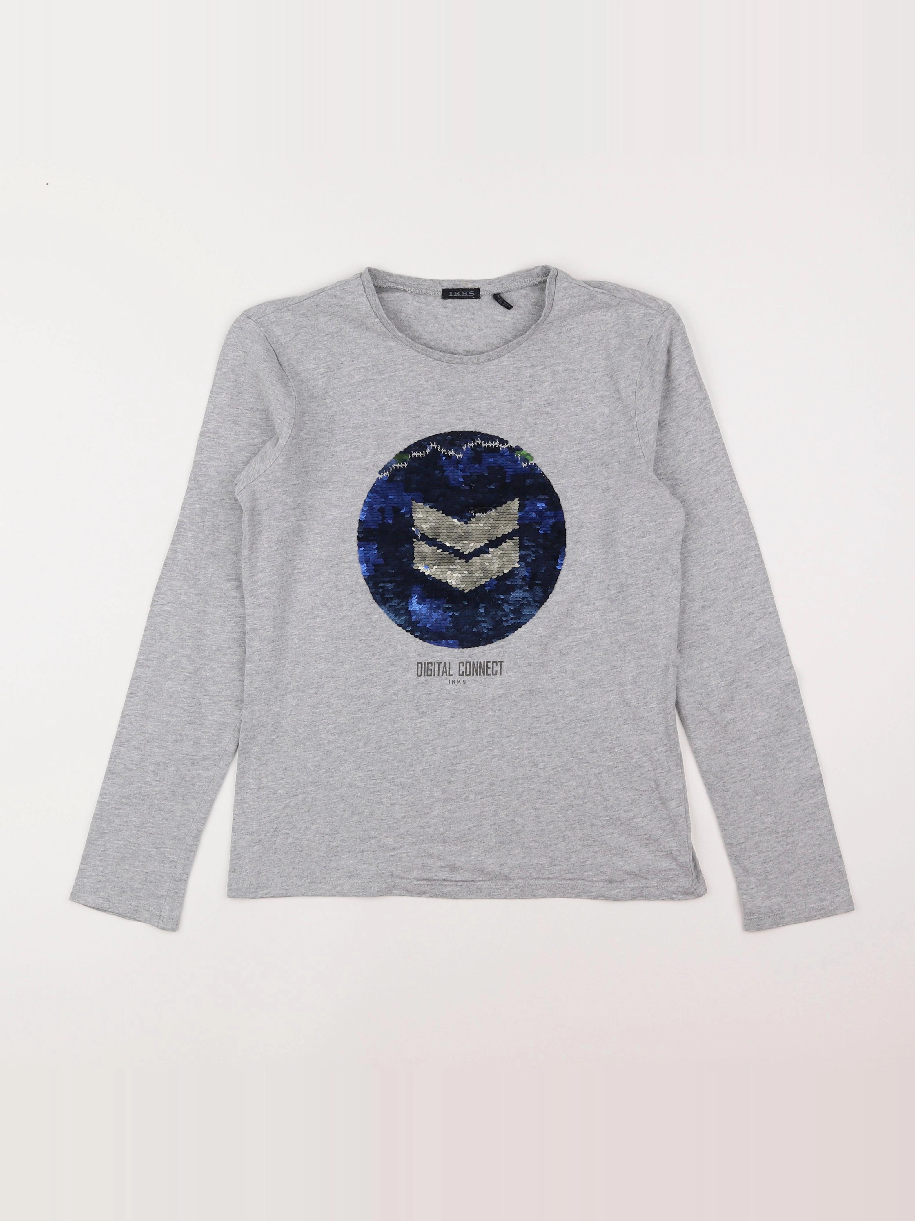 IKKS - tee-shirt gris - 12 ans