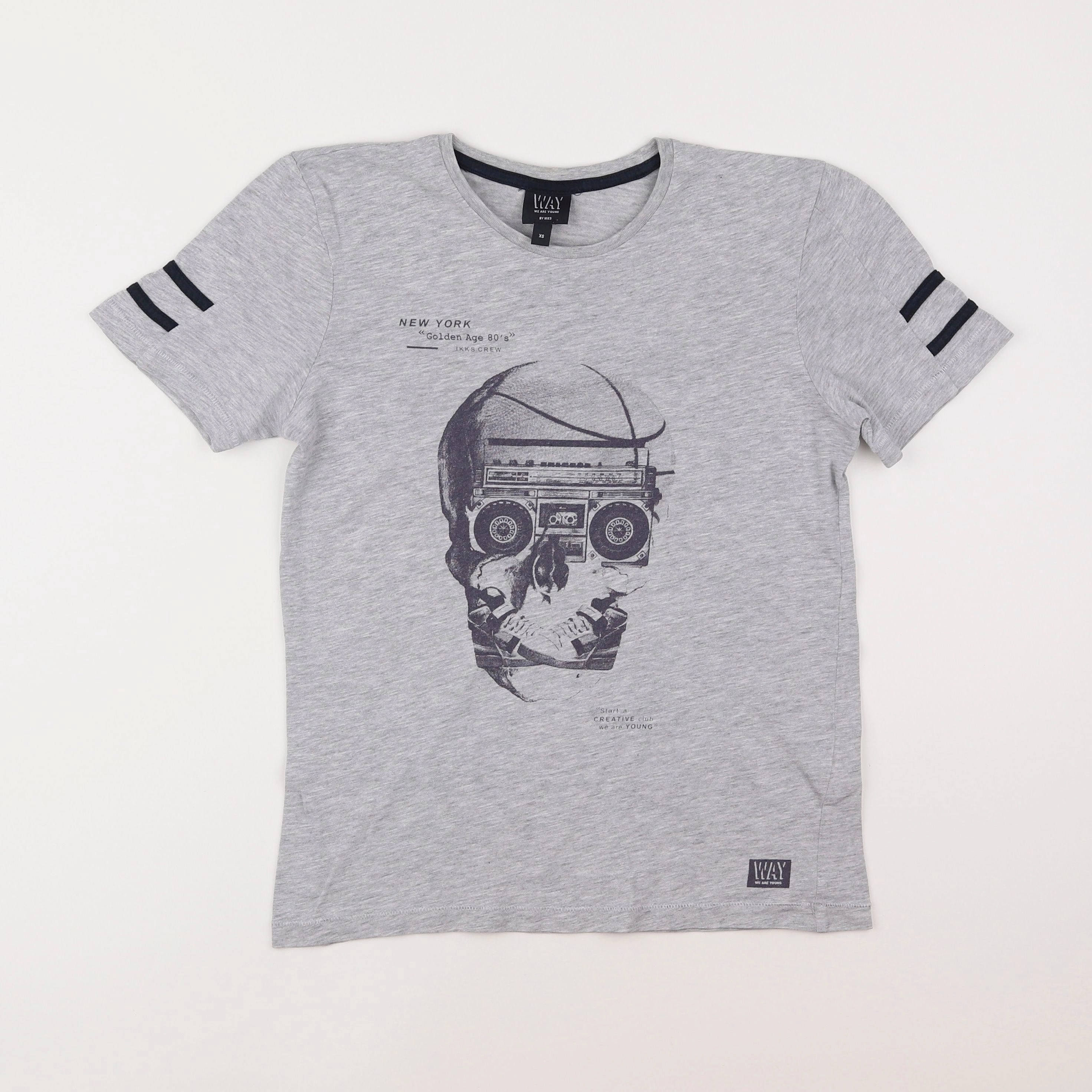 IKKS - tee-shirt gris - 12 ans