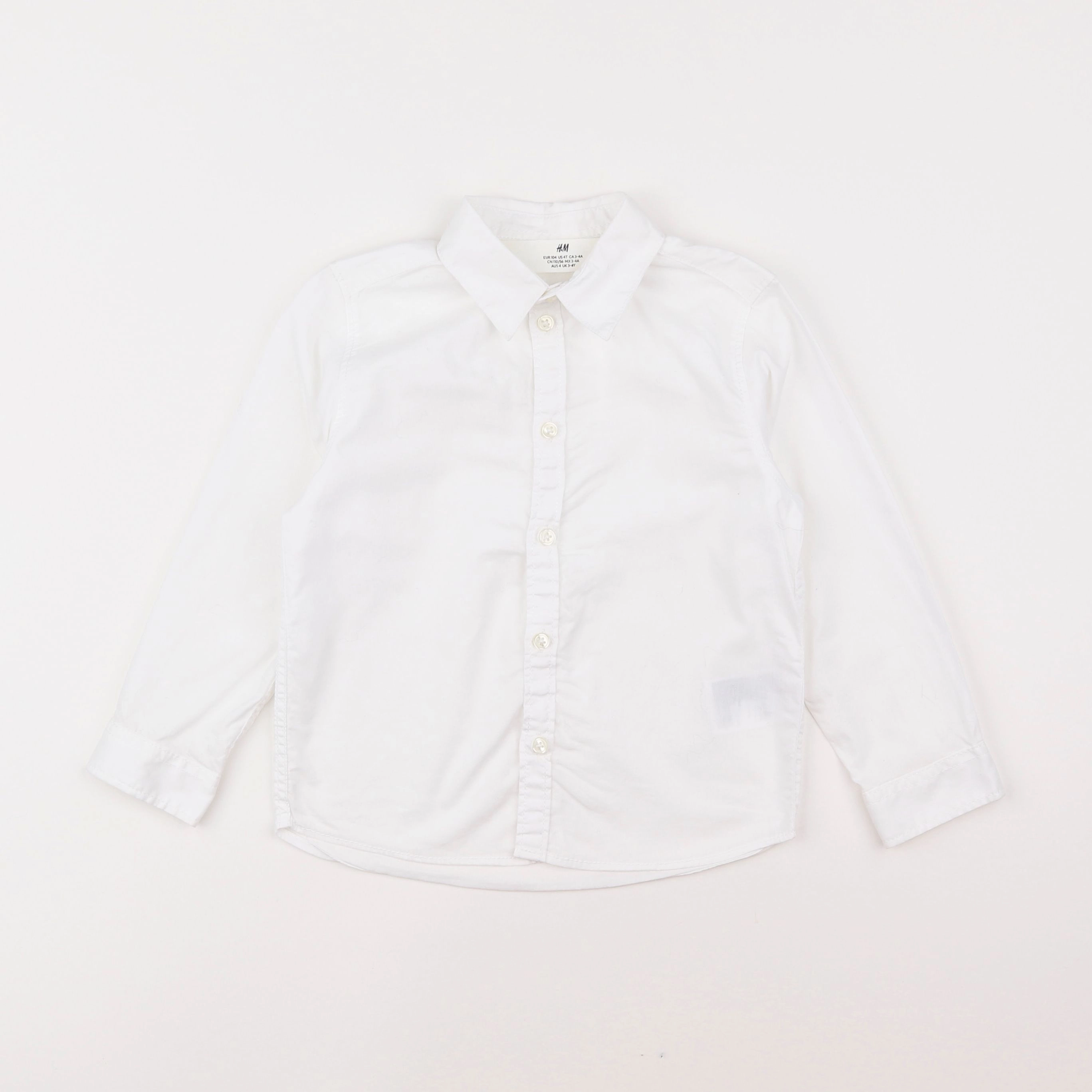 H&M - chemise blanc - 3/4 ans