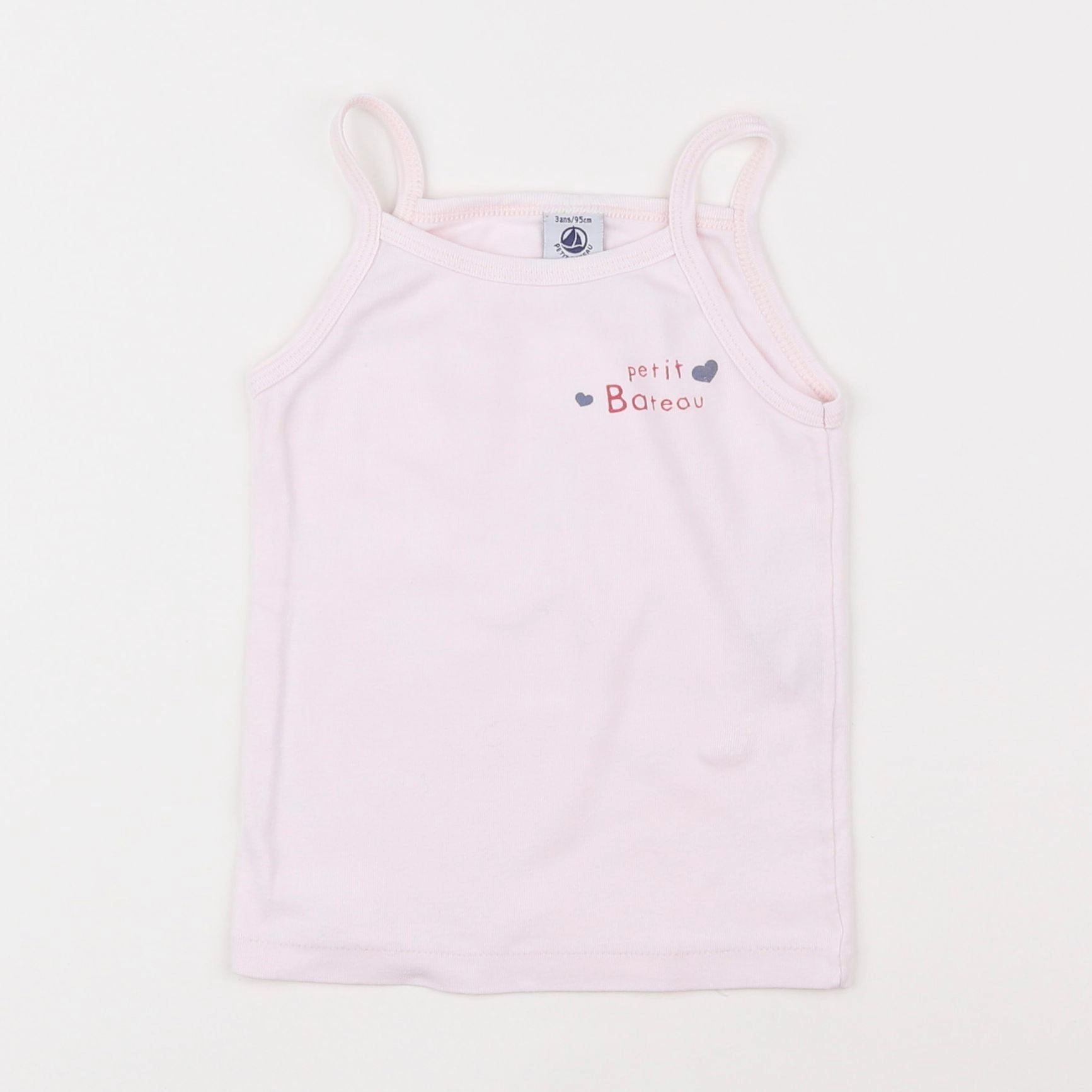 Petit Bateau - maillot de corps rose - 3 ans