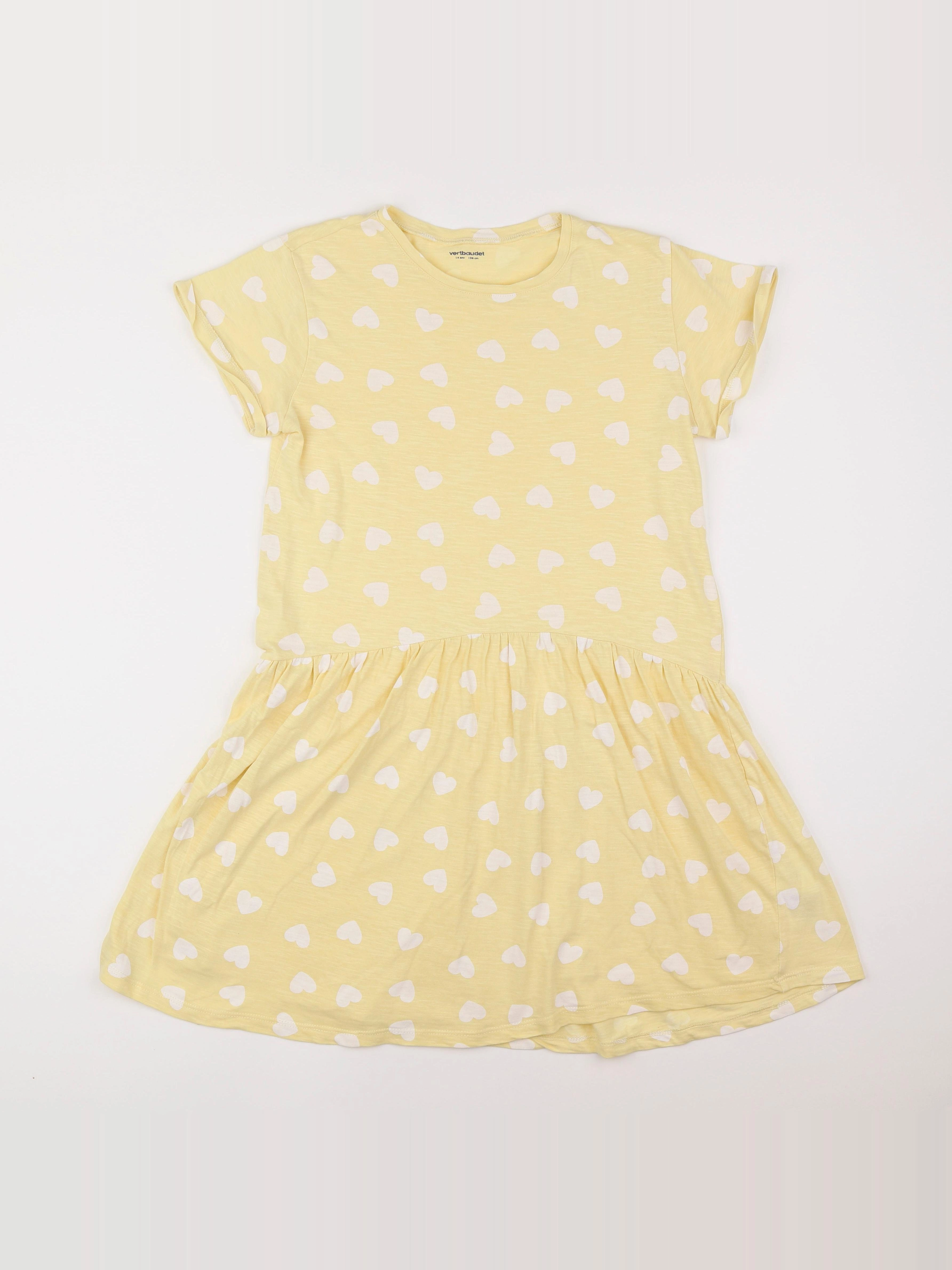 Vertbaudet - robe jaune - 14 ans