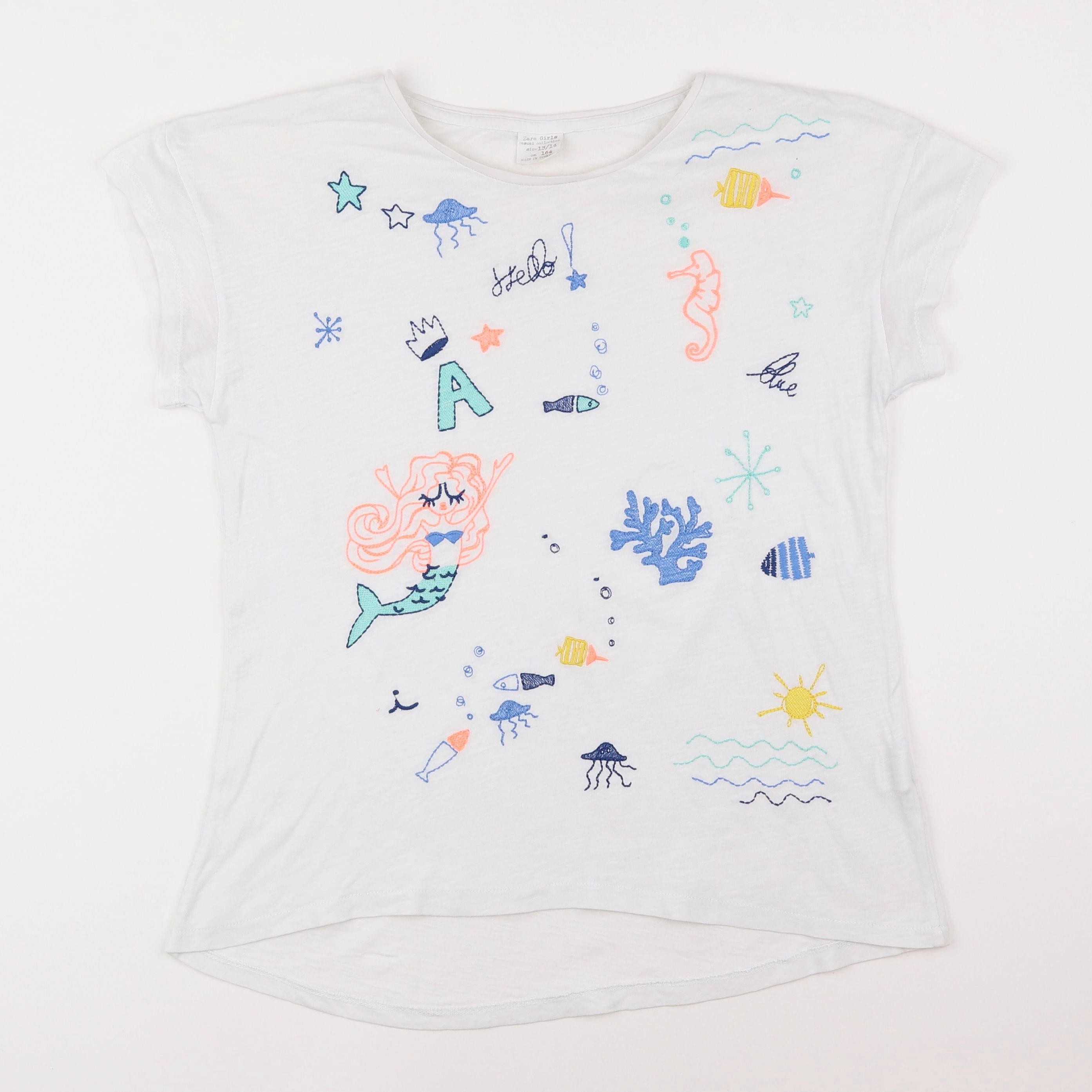 Zara - tee-shirt blanc - 13/14 ans