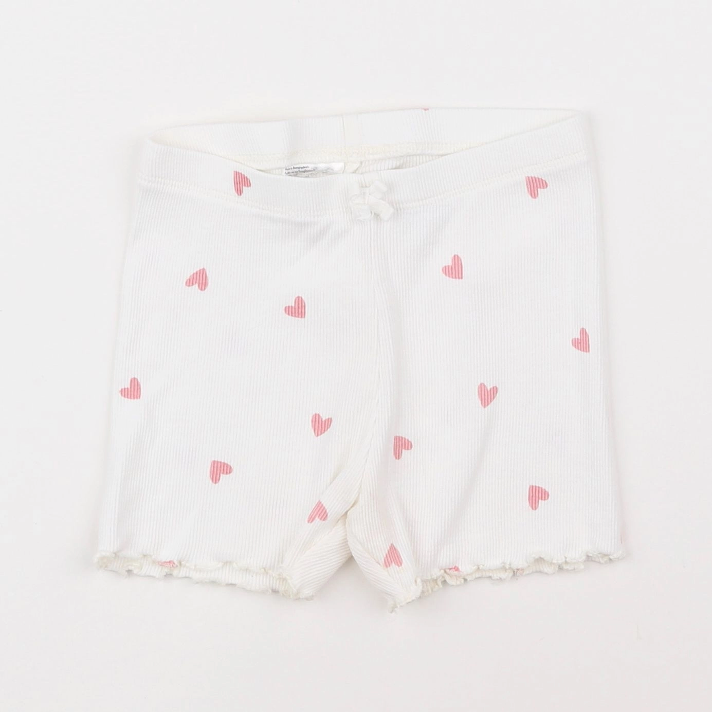 H&M - short blanc - 2/3 ans