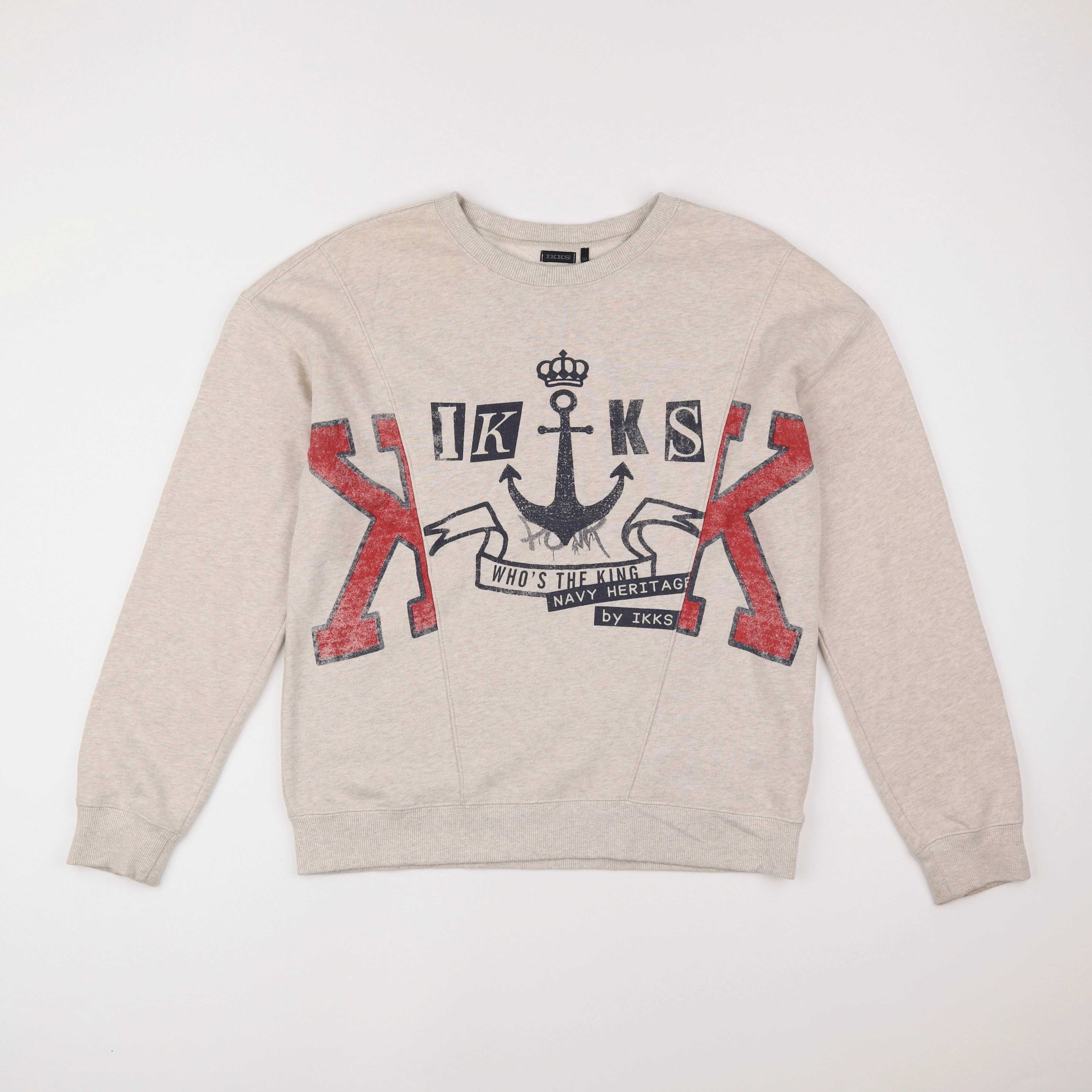 IKKS - sweat beige - 14 ans