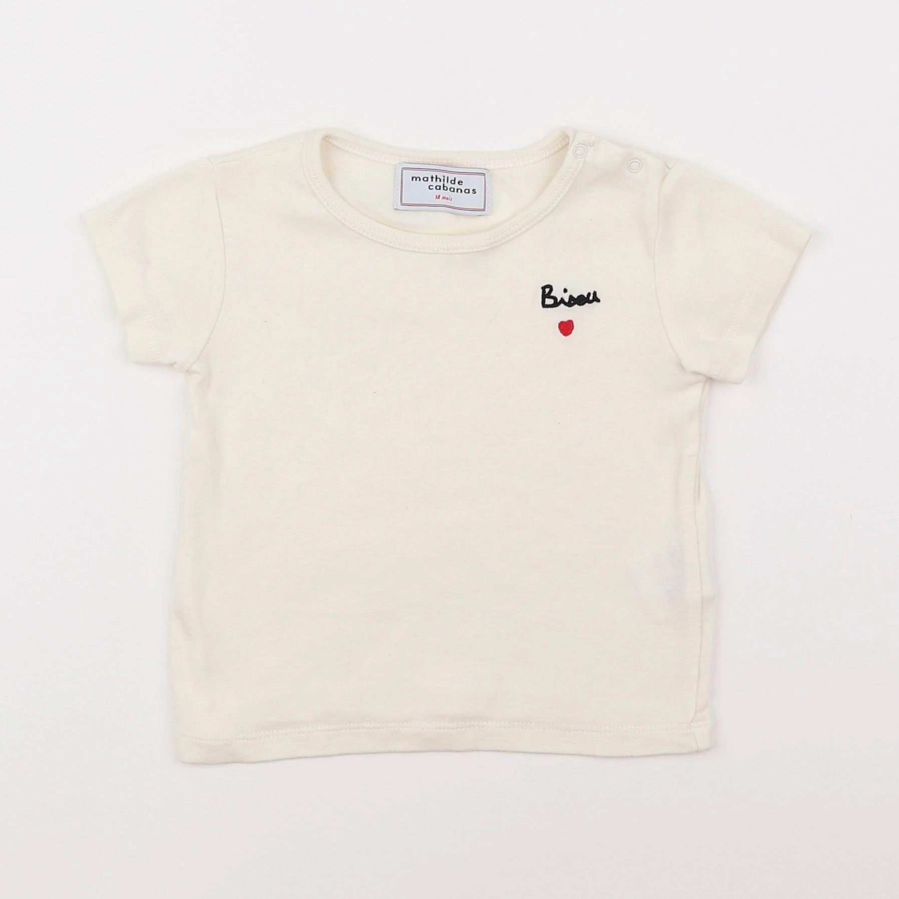 Mathilde Cabanas - tee-shirt beige - 18 mois