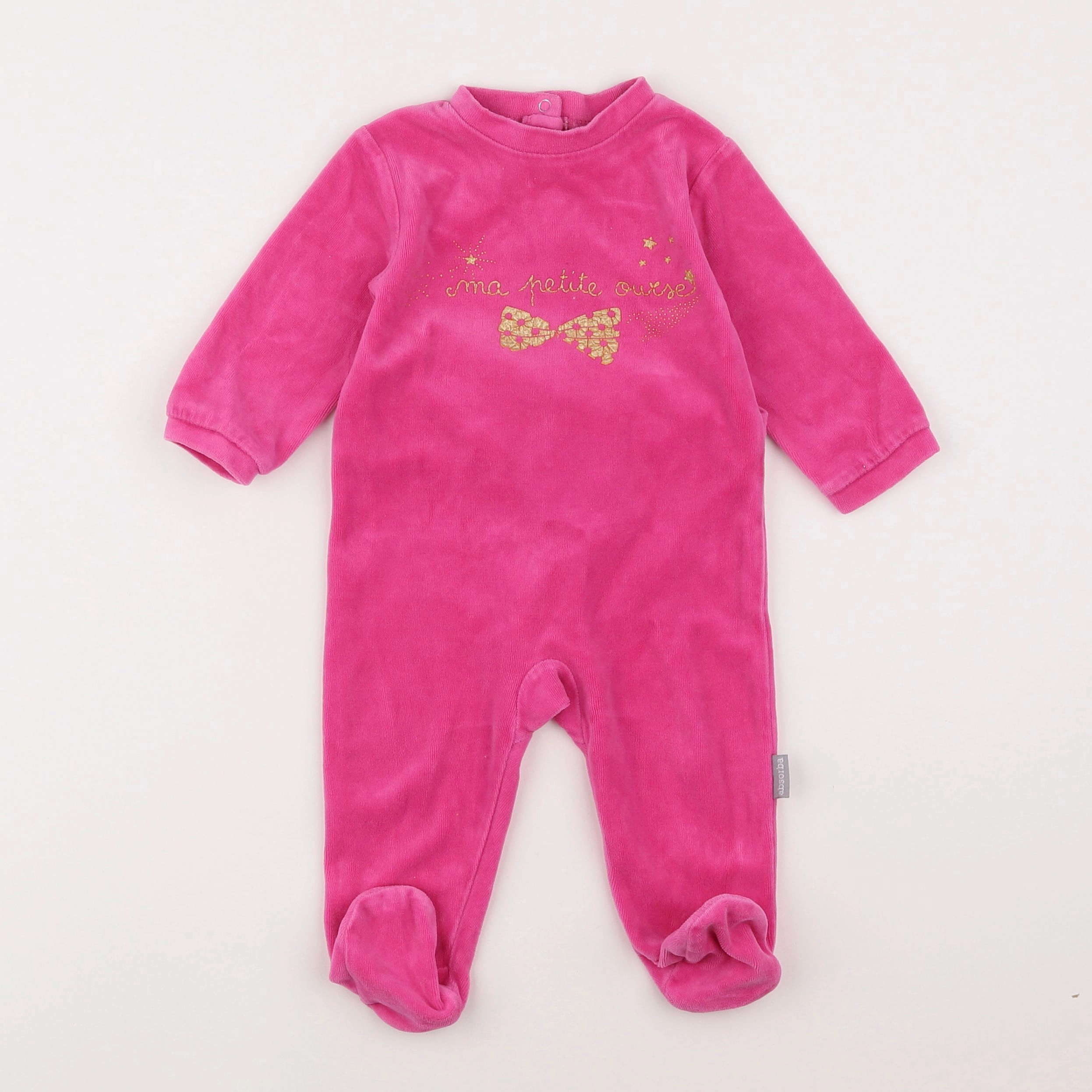 Absorba - pyjama velours rose - 9 mois