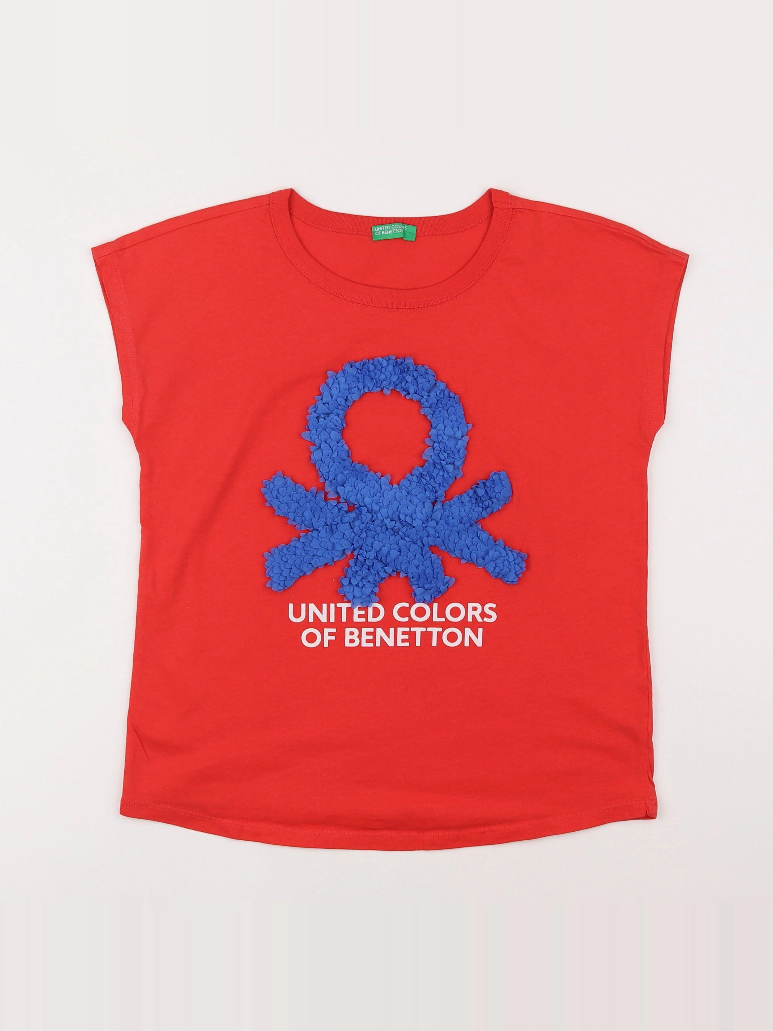 Benetton - tee-shirt rouge - 10/11 ans