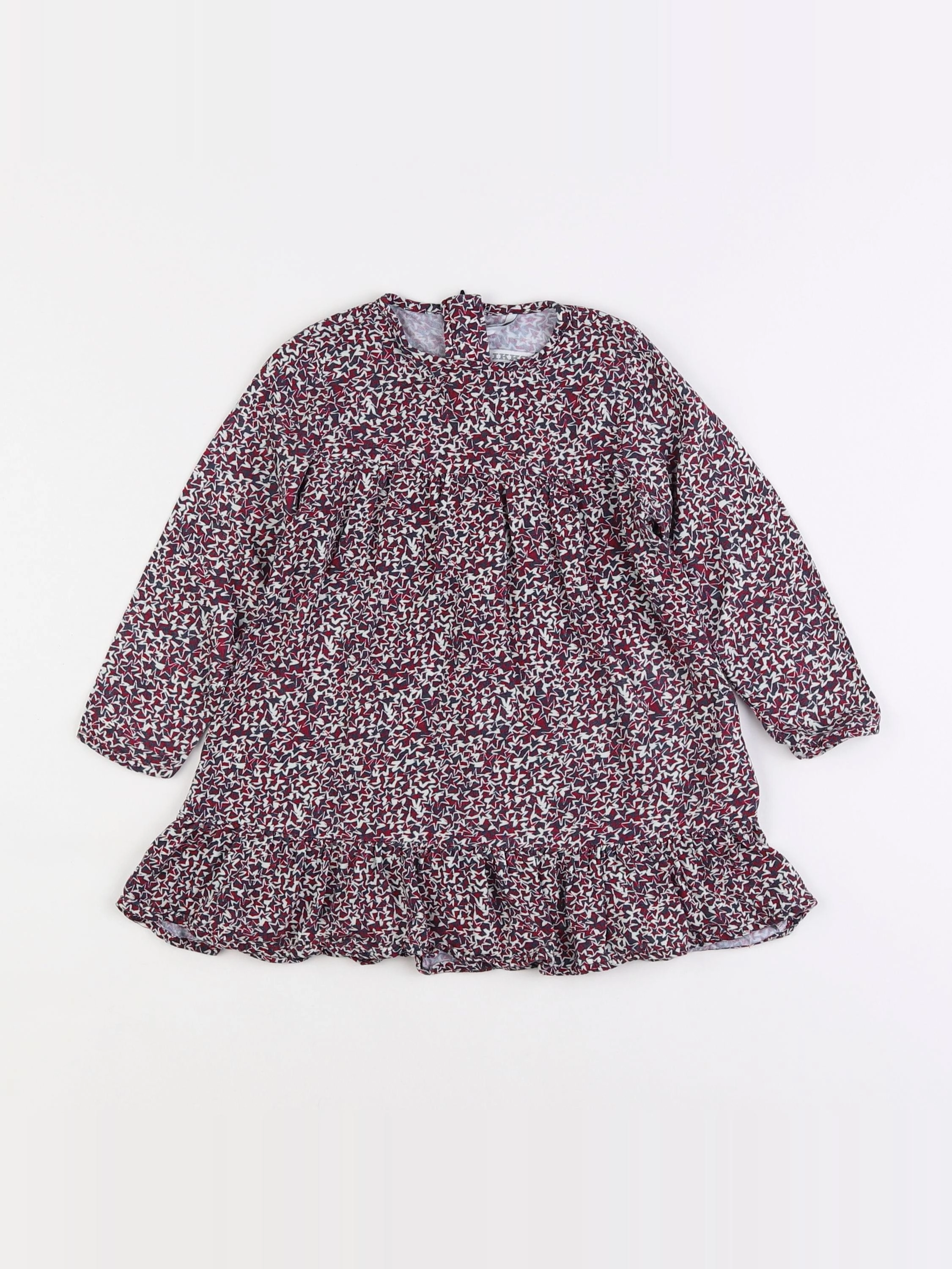 IKKS - robe rouge - 2 ans