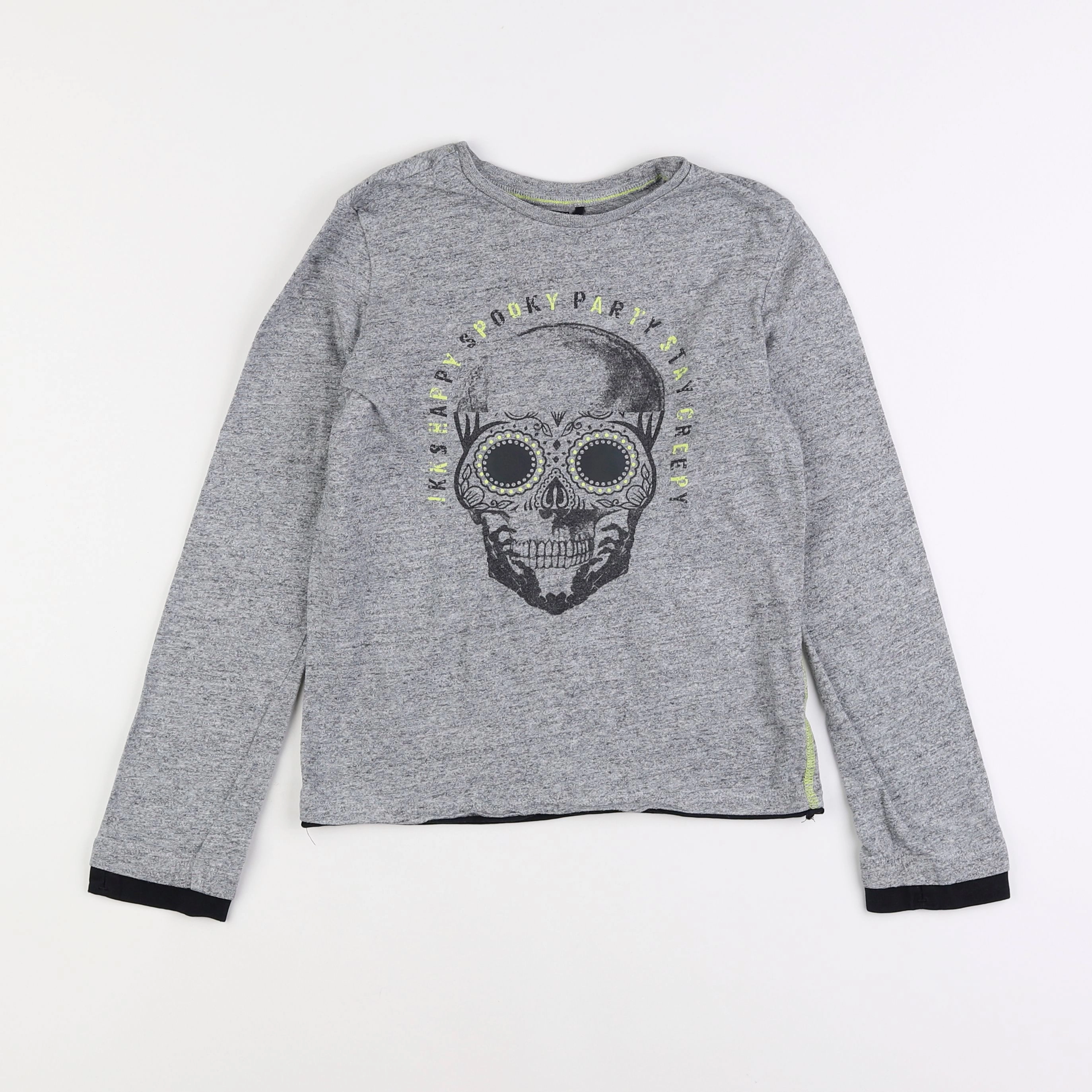 IKKS - tee-shirt gris - 8 ans