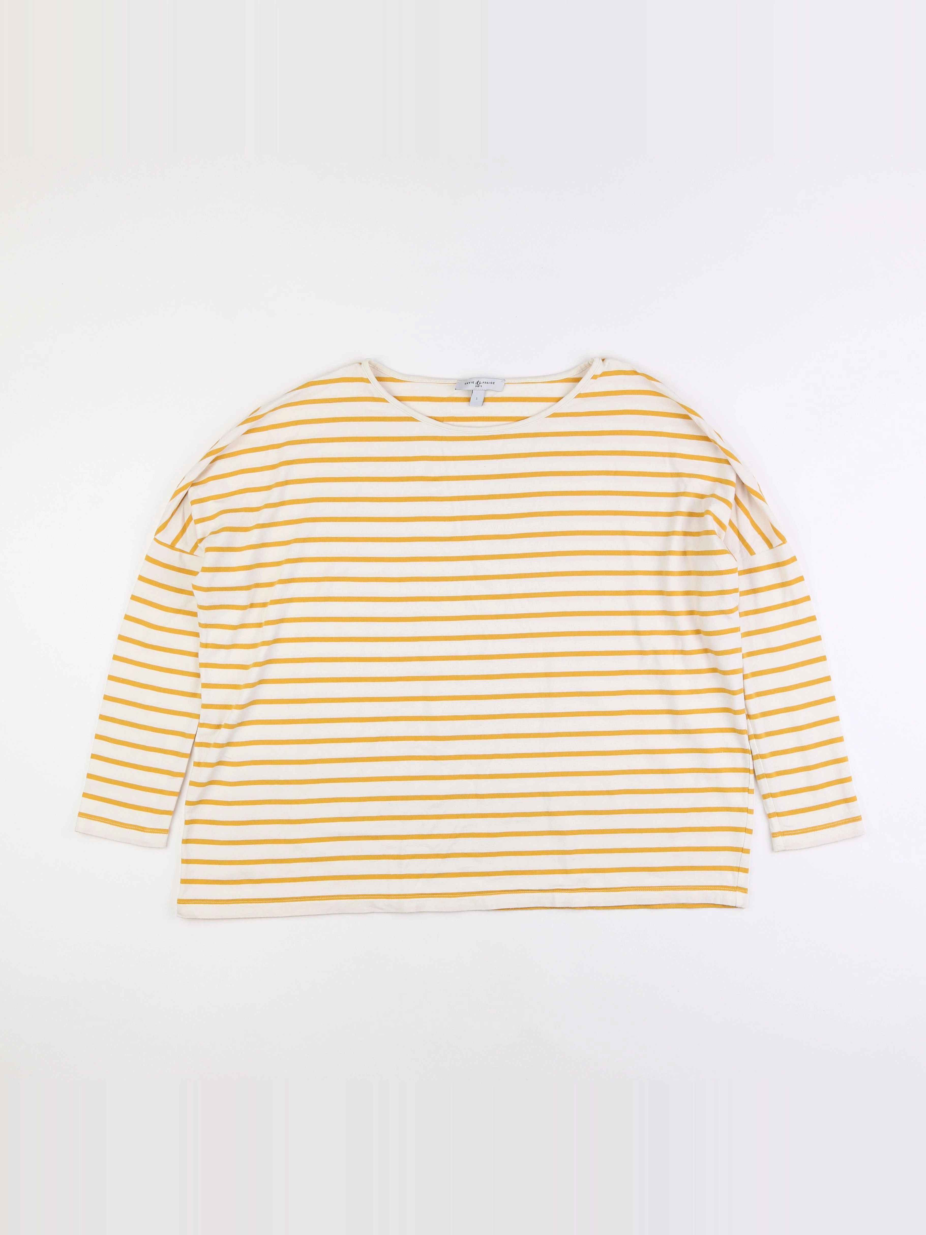 Envie de fraise - tee-shirt grossesse jaune, blanc - 36
