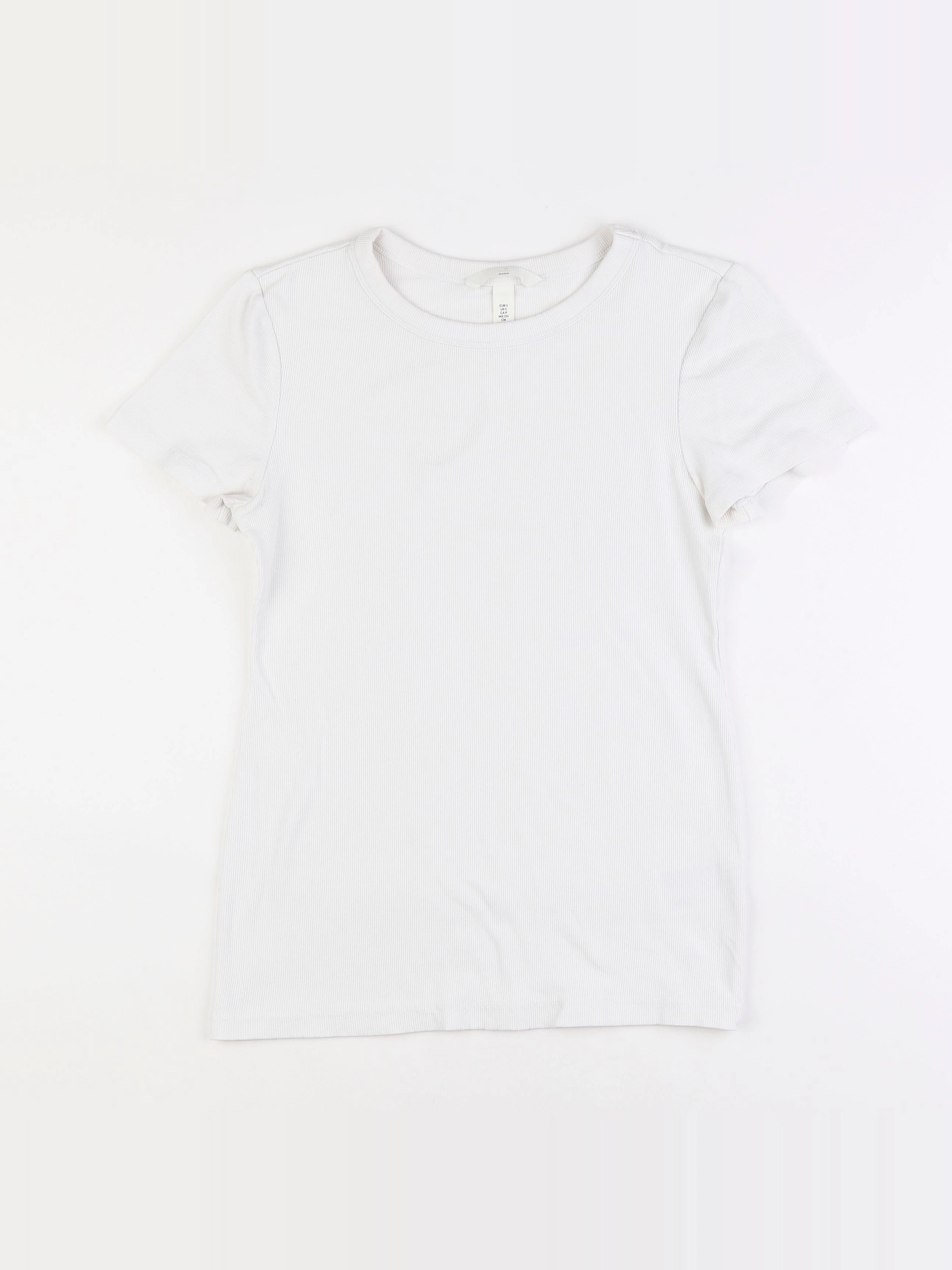 H&M - tee-shirt grossesse blanc - 36