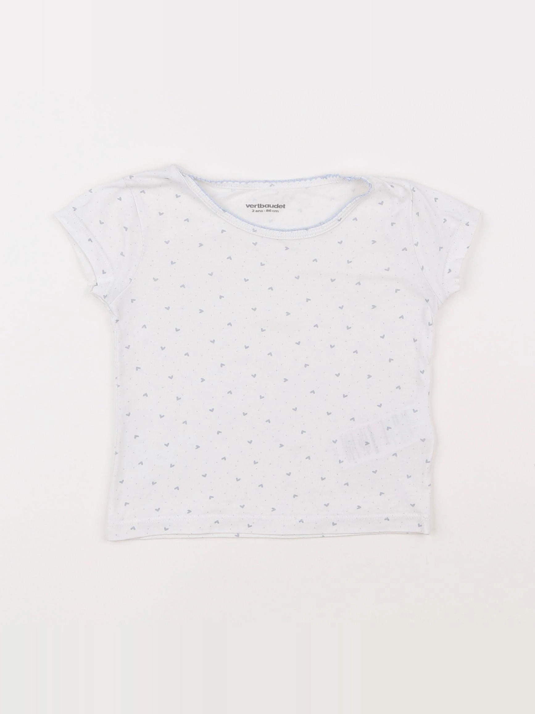 Vertbaudet - maillot de corps blanc - 2 ans