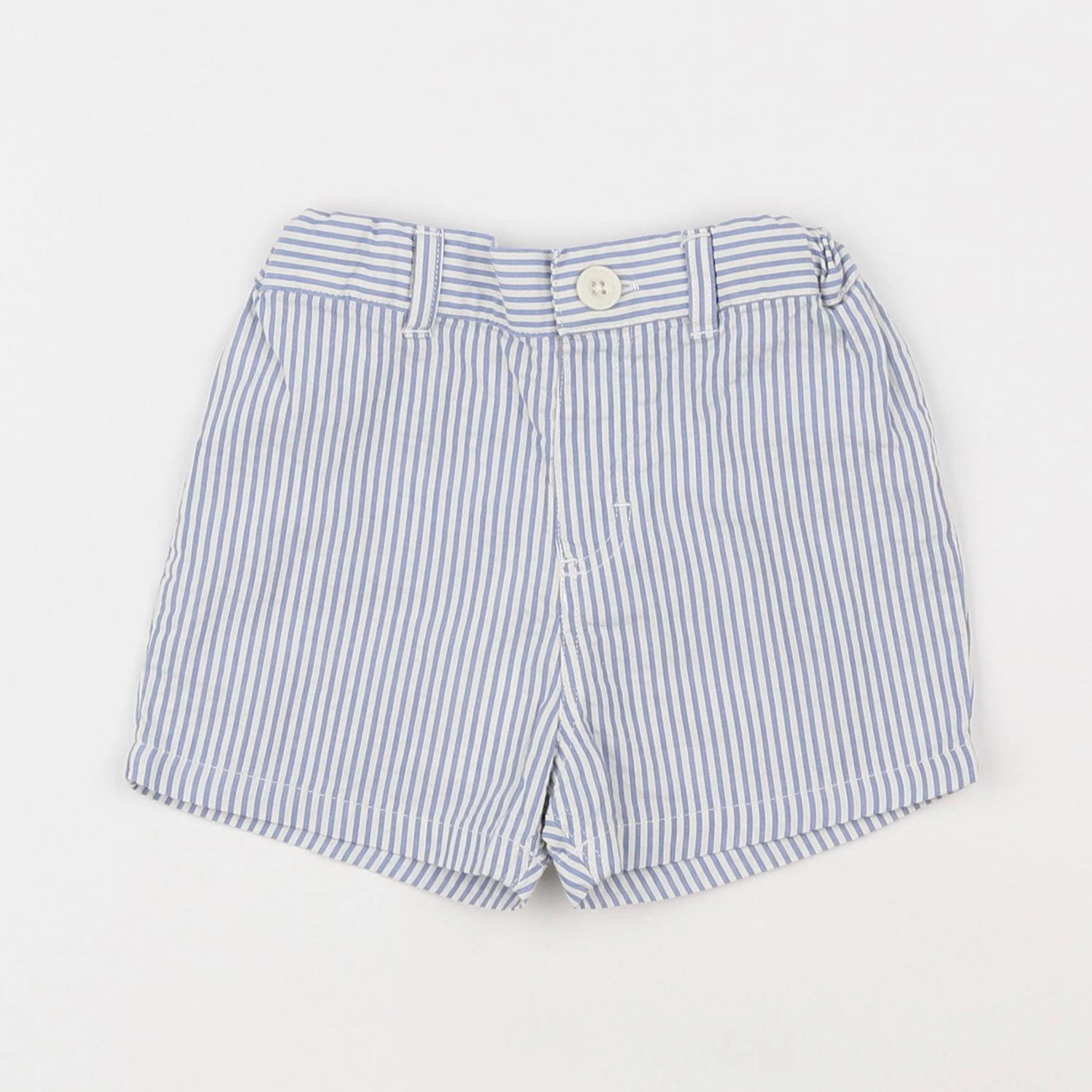 Petit Bateau - short bleu - 12 mois