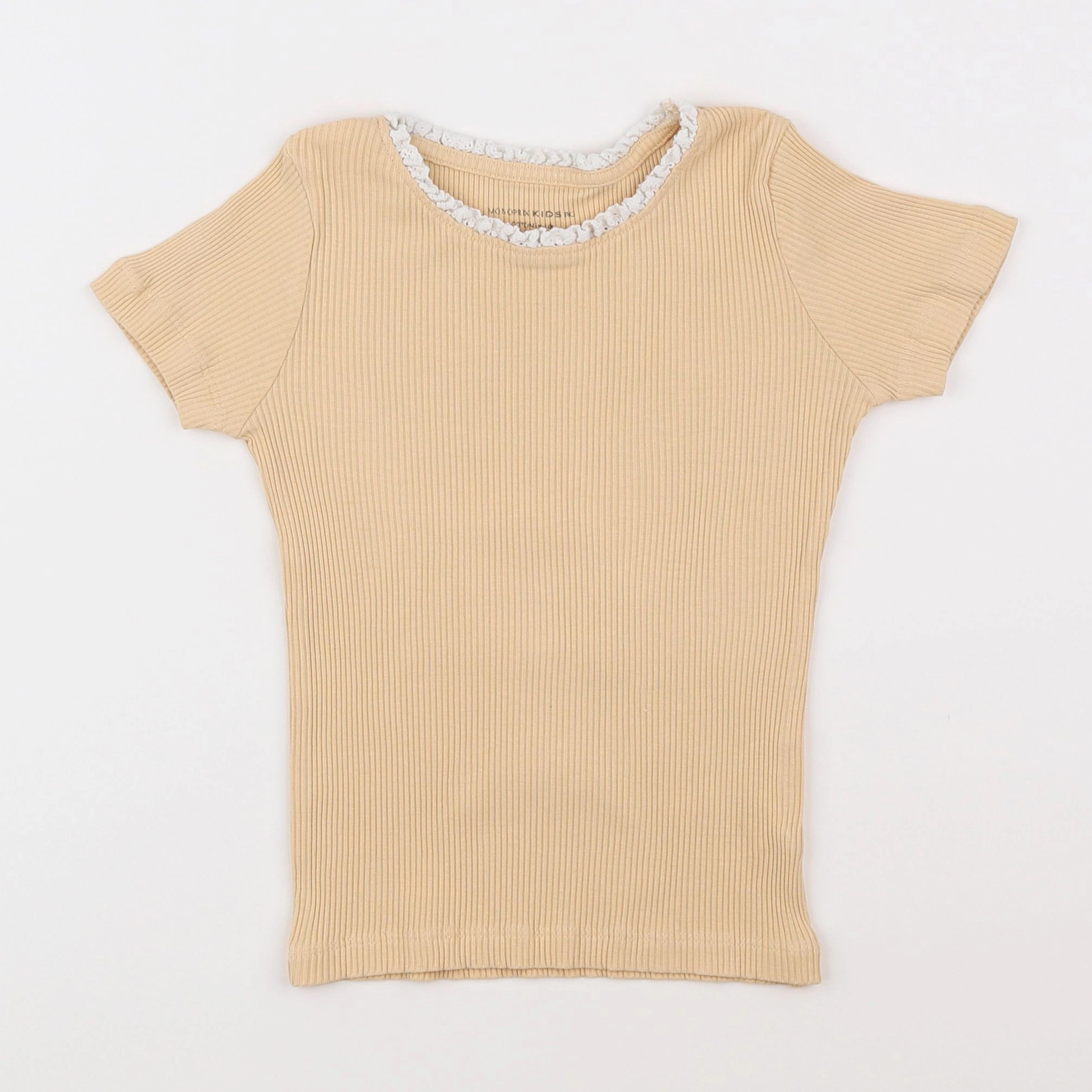 Monoprix - tee-shirt beige - 6 ans