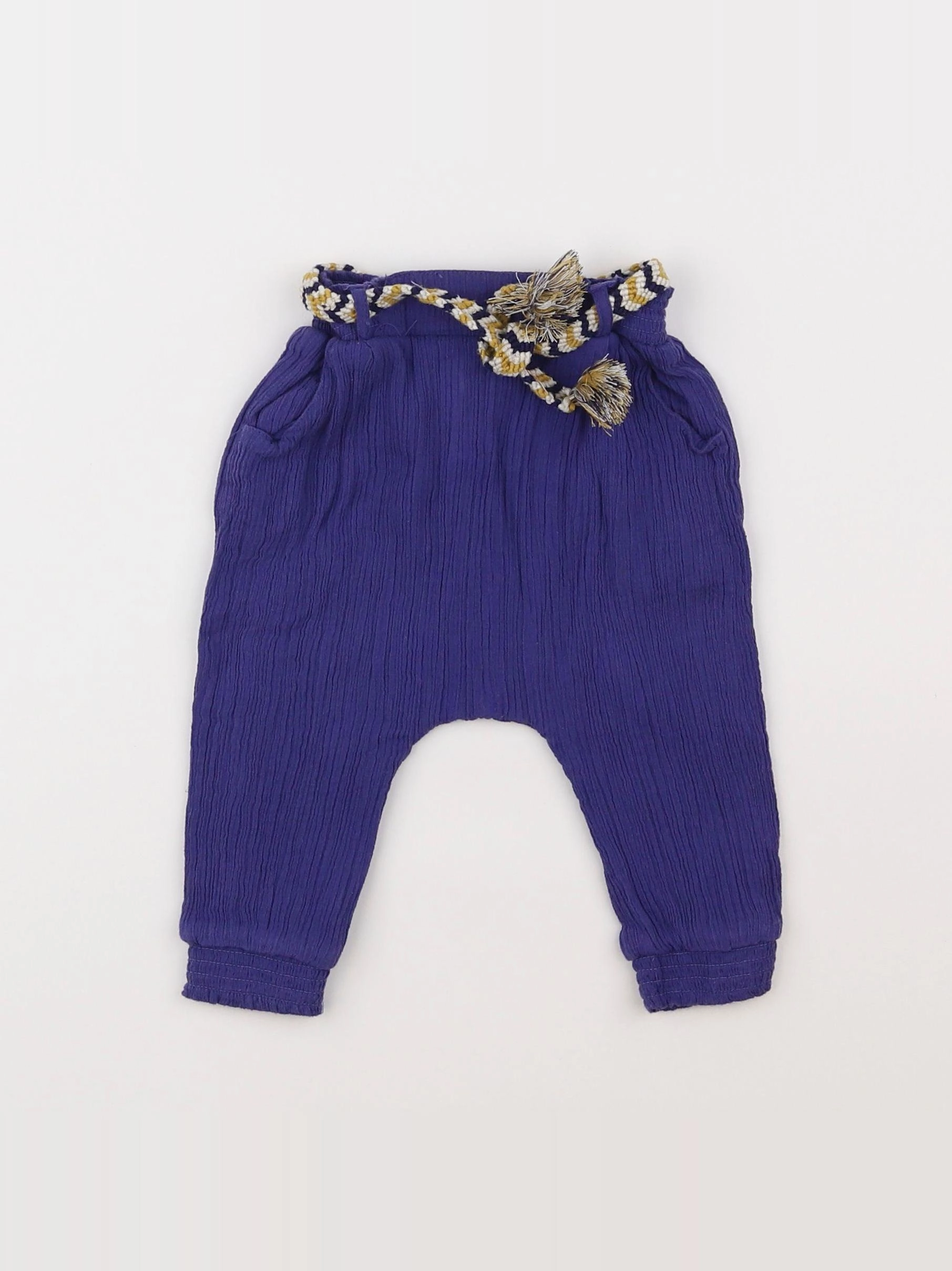 Cyrillus - sarouel bleu - 6 mois