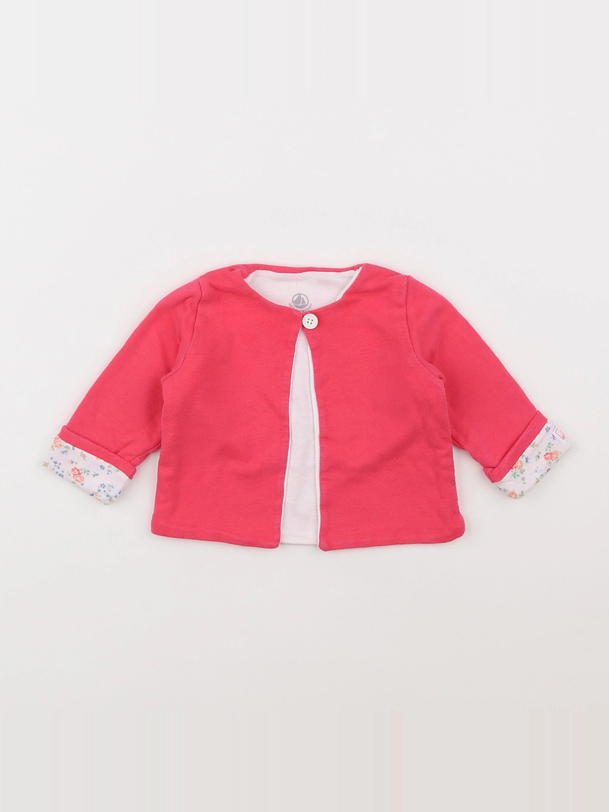 Petit Bateau - tee-shirt rose - 6 mois