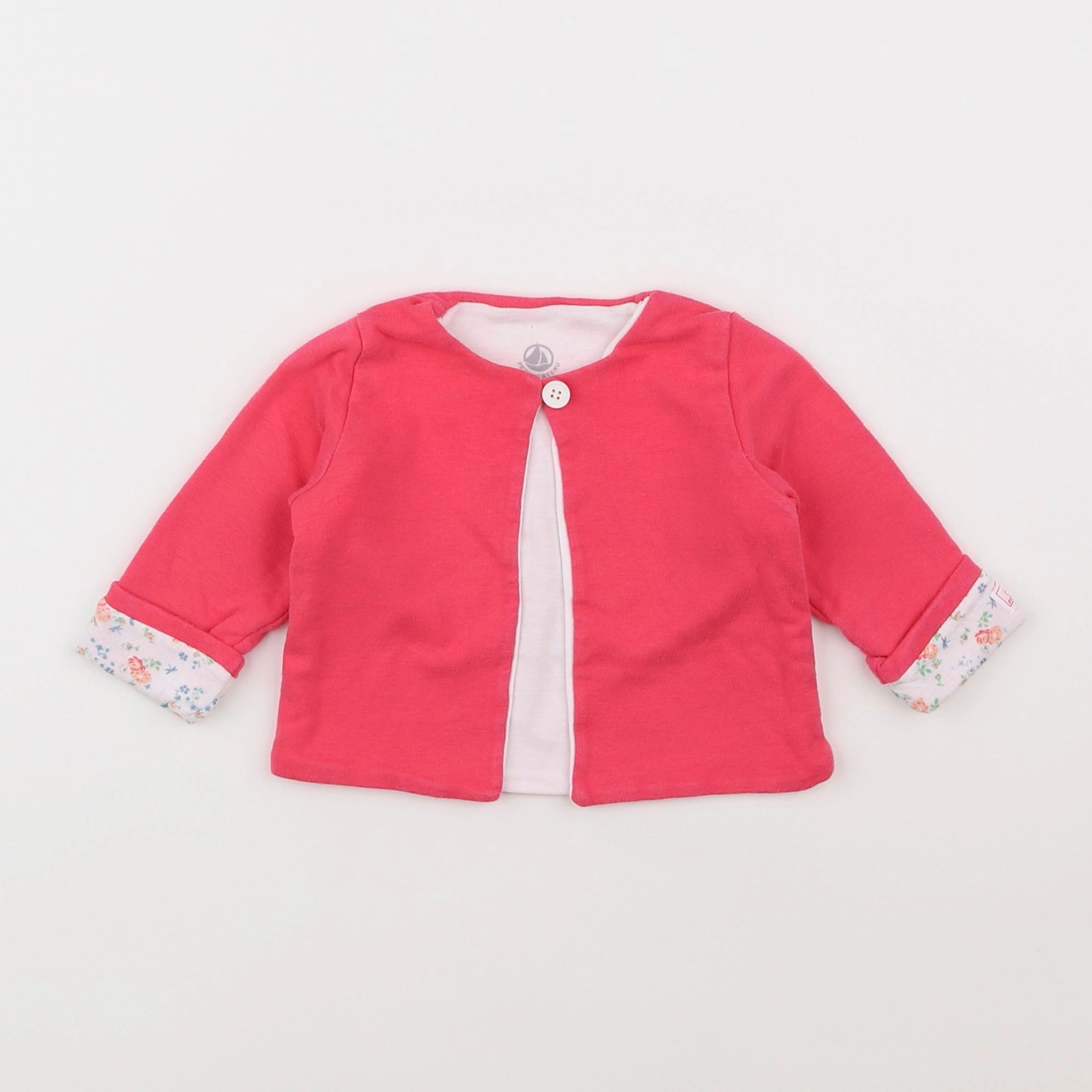 Petit Bateau - tee-shirt rose - 6 mois