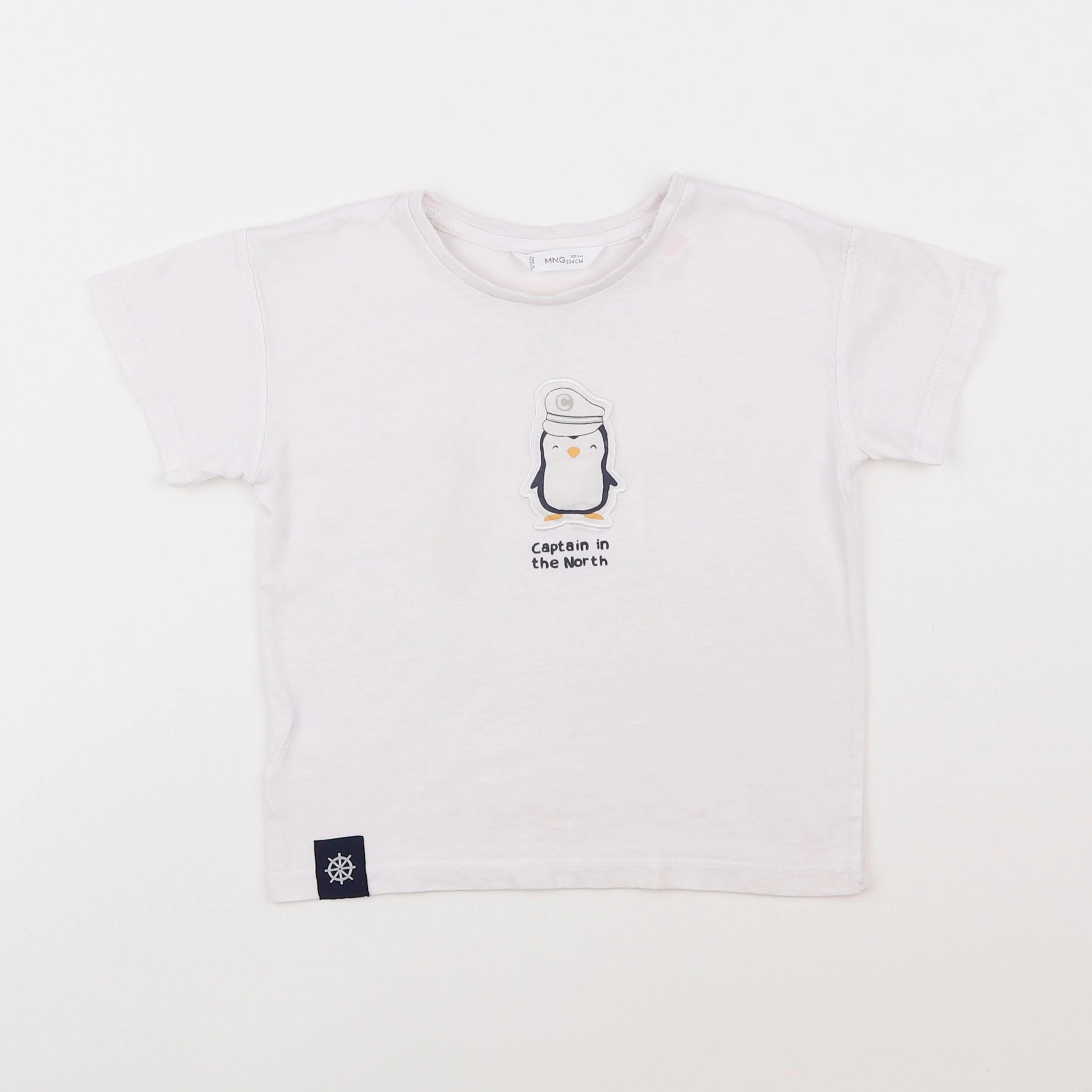 Mango - tee-shirt blanc - 3/4 ans