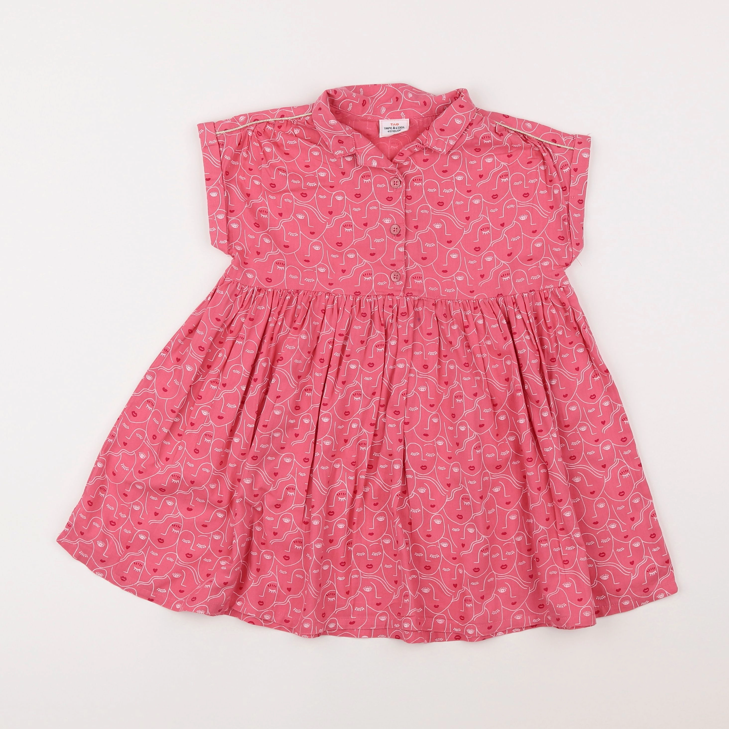 Tape à l'oeil - robe rose - 4 ans