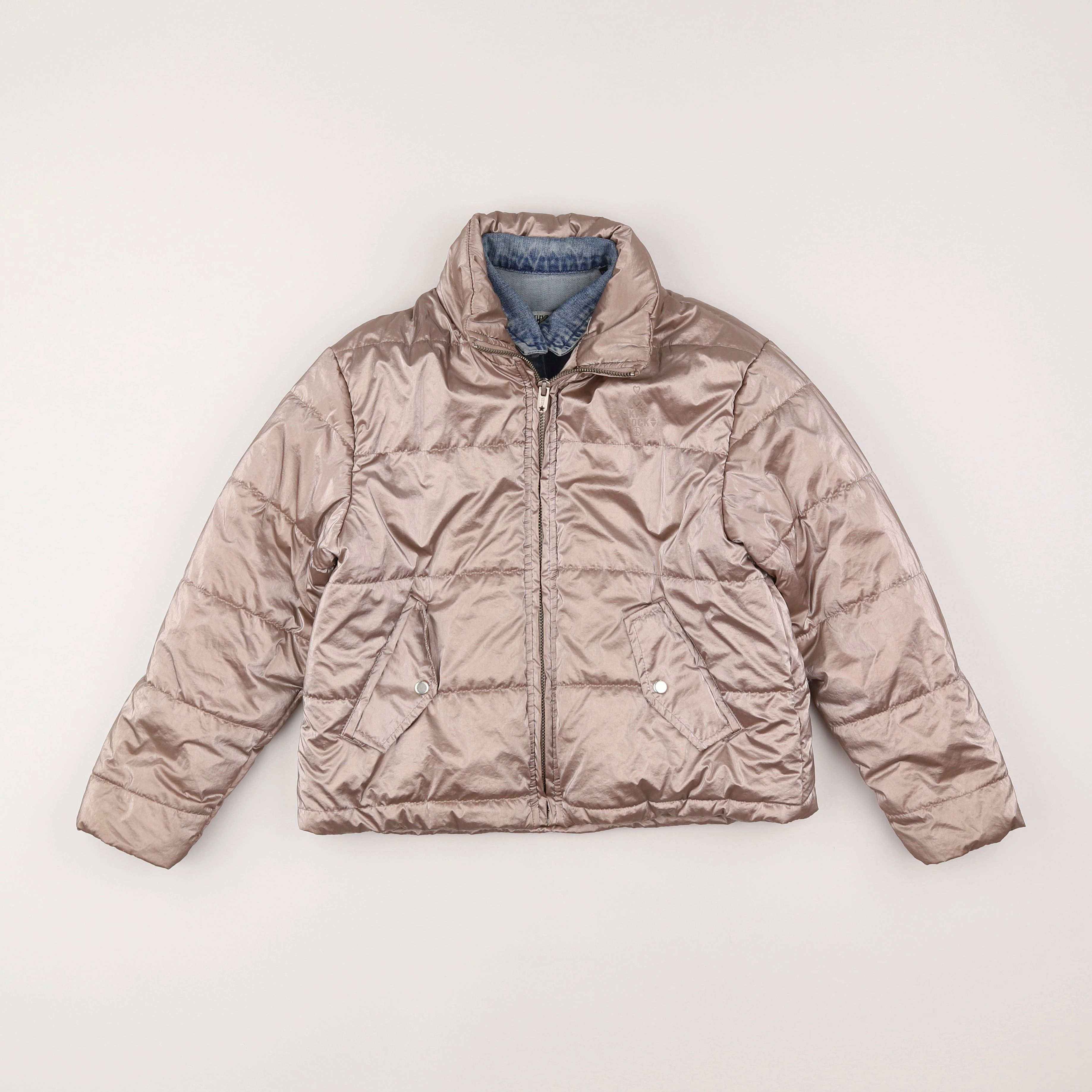 IKKS - doudoune beige, or - 8 ans