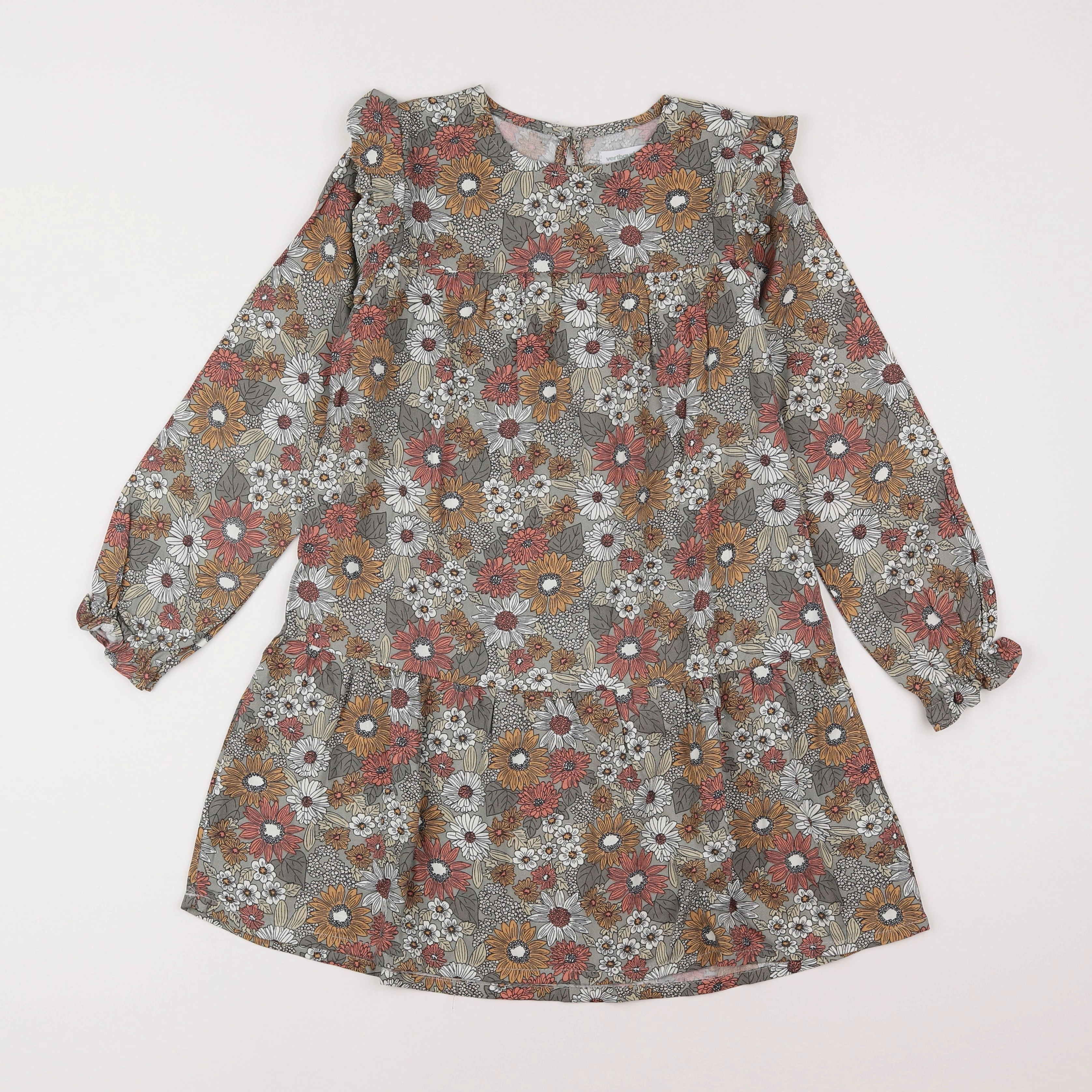 Vertbaudet - robe multicolore - 8 ans