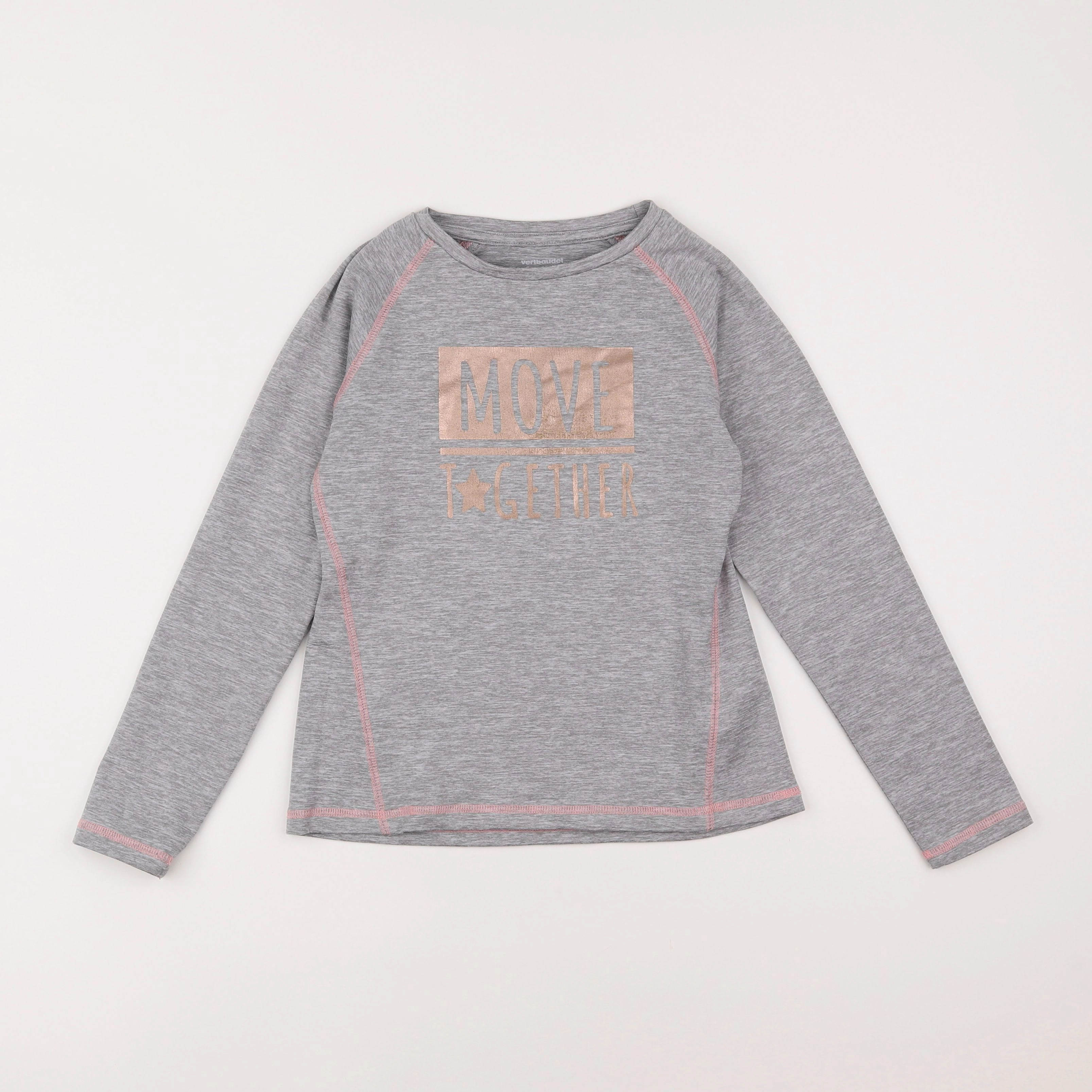 Vertbaudet - tee-shirt gris - 8 ans