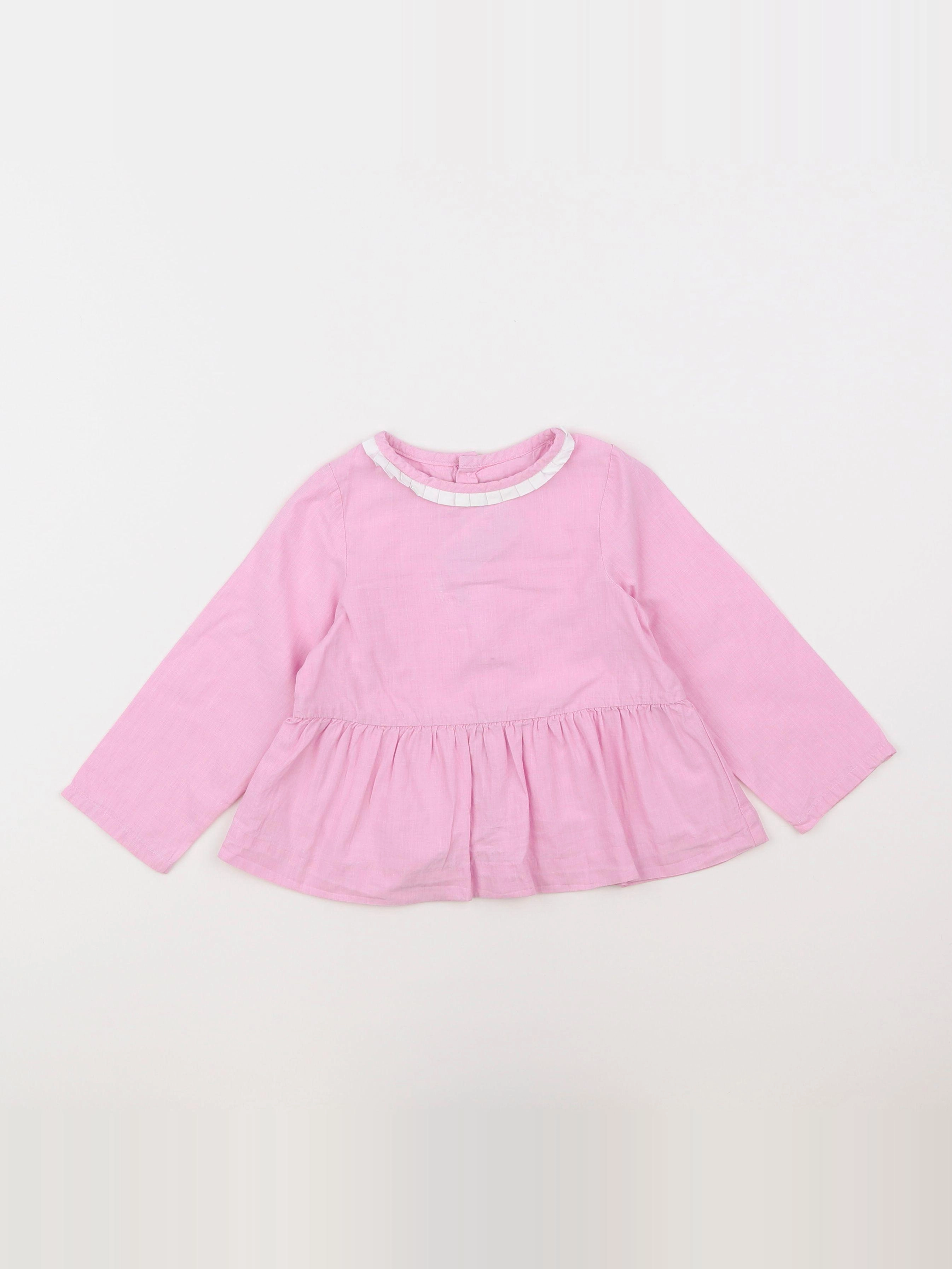 Jacadi - blouse rose - 2 ans