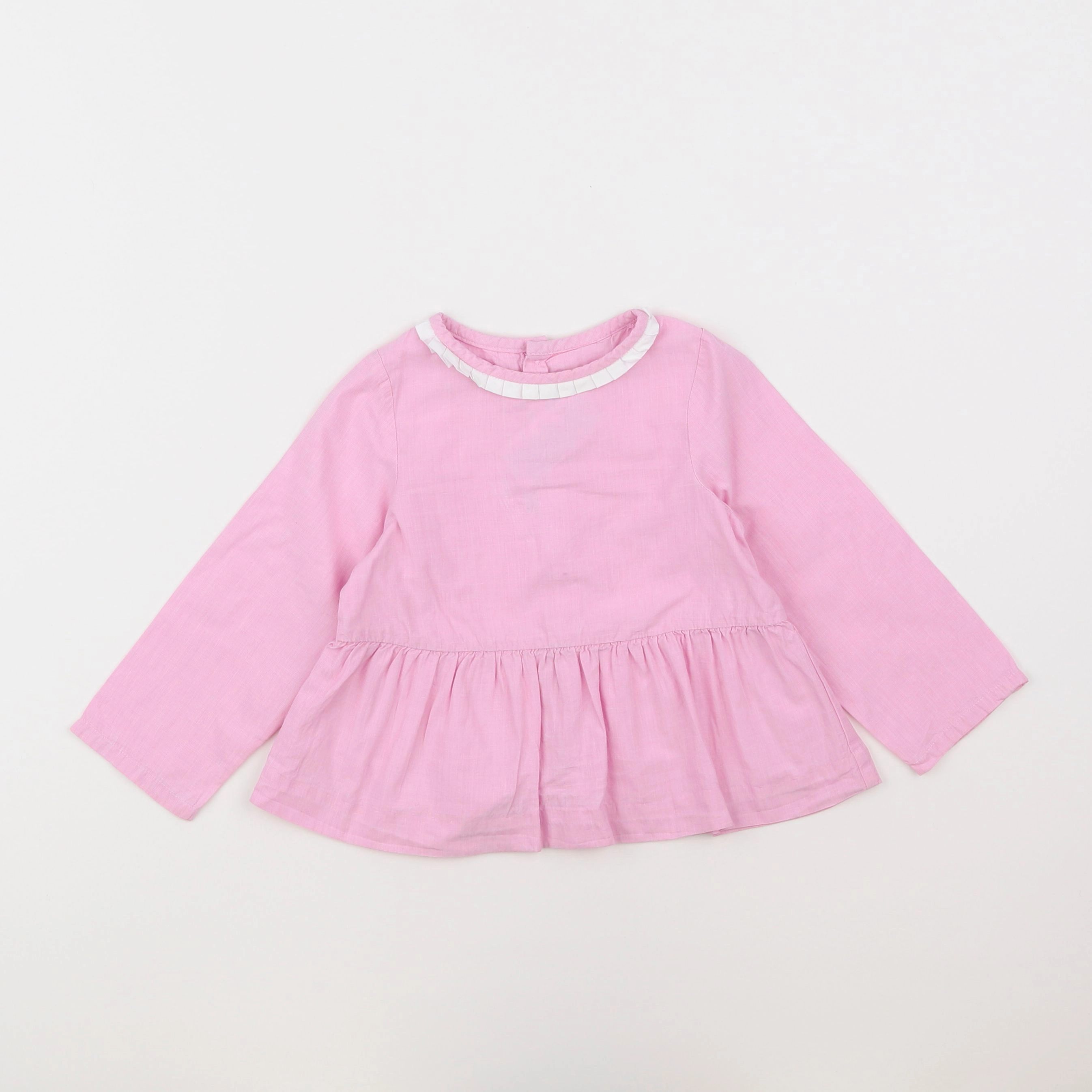 Jacadi - blouse rose - 2 ans