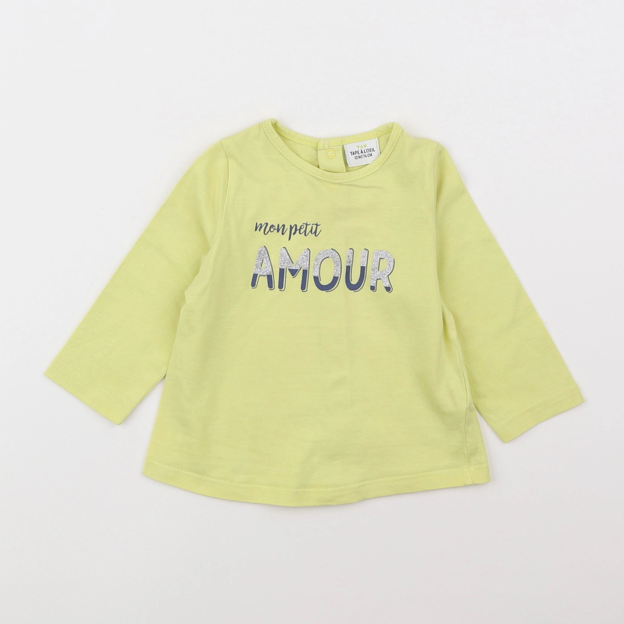 Tape à l'oeil - tee-shirt jaune - 12 mois