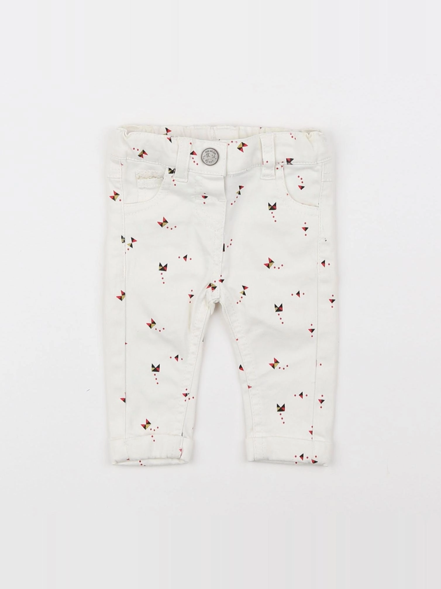 Tape à l'oeil - pantalon blanc - 3 mois