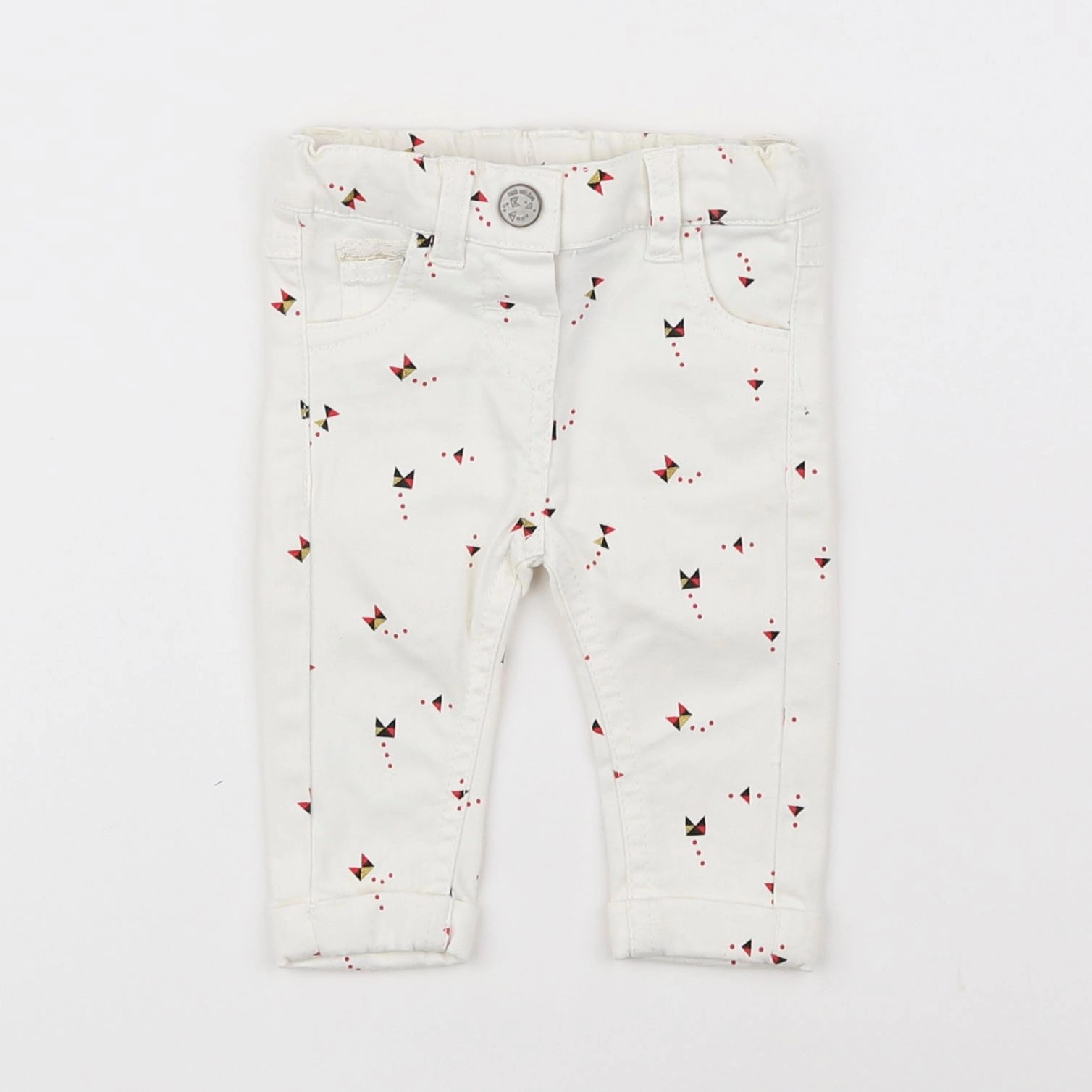 Tape à l'oeil - pantalon blanc - 3 mois
