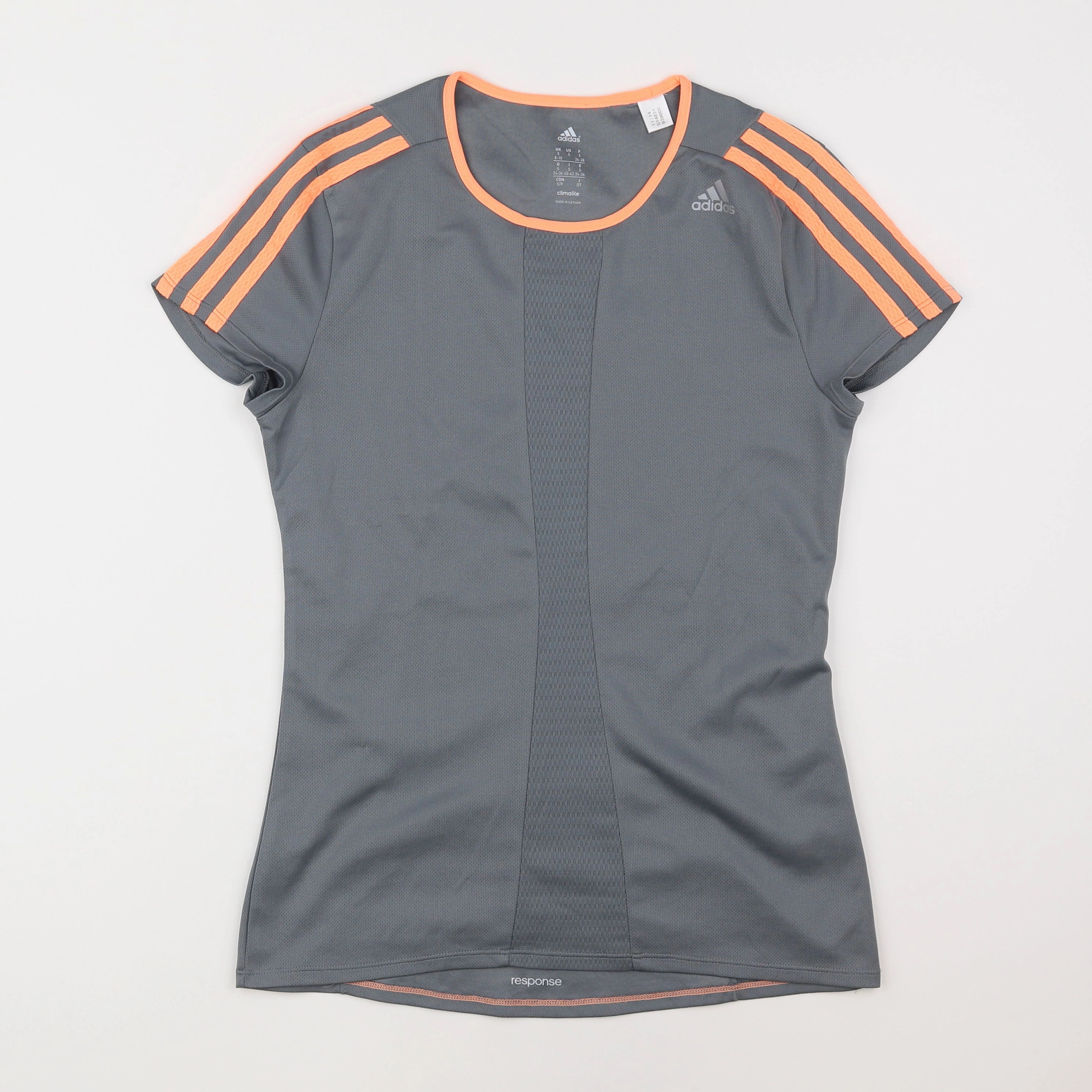 Adidas - tee-shirt gris - 8/10 ans