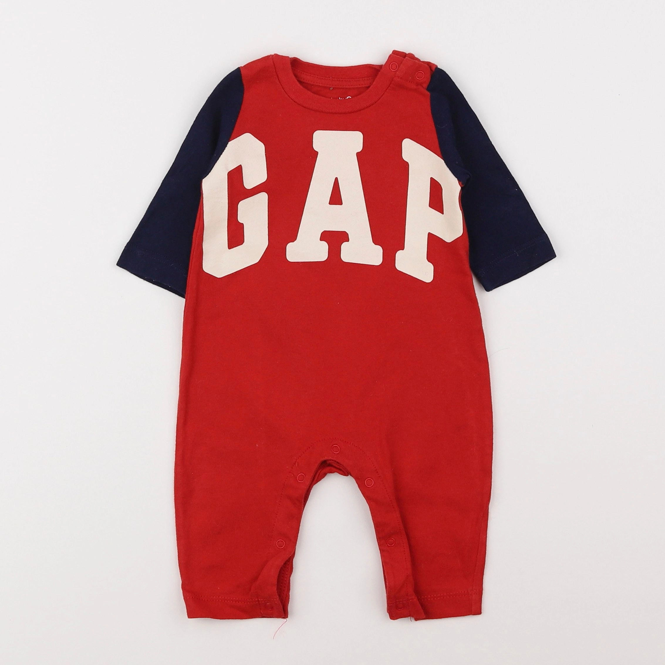 GAP - pyjama coton rouge - 0/3 mois