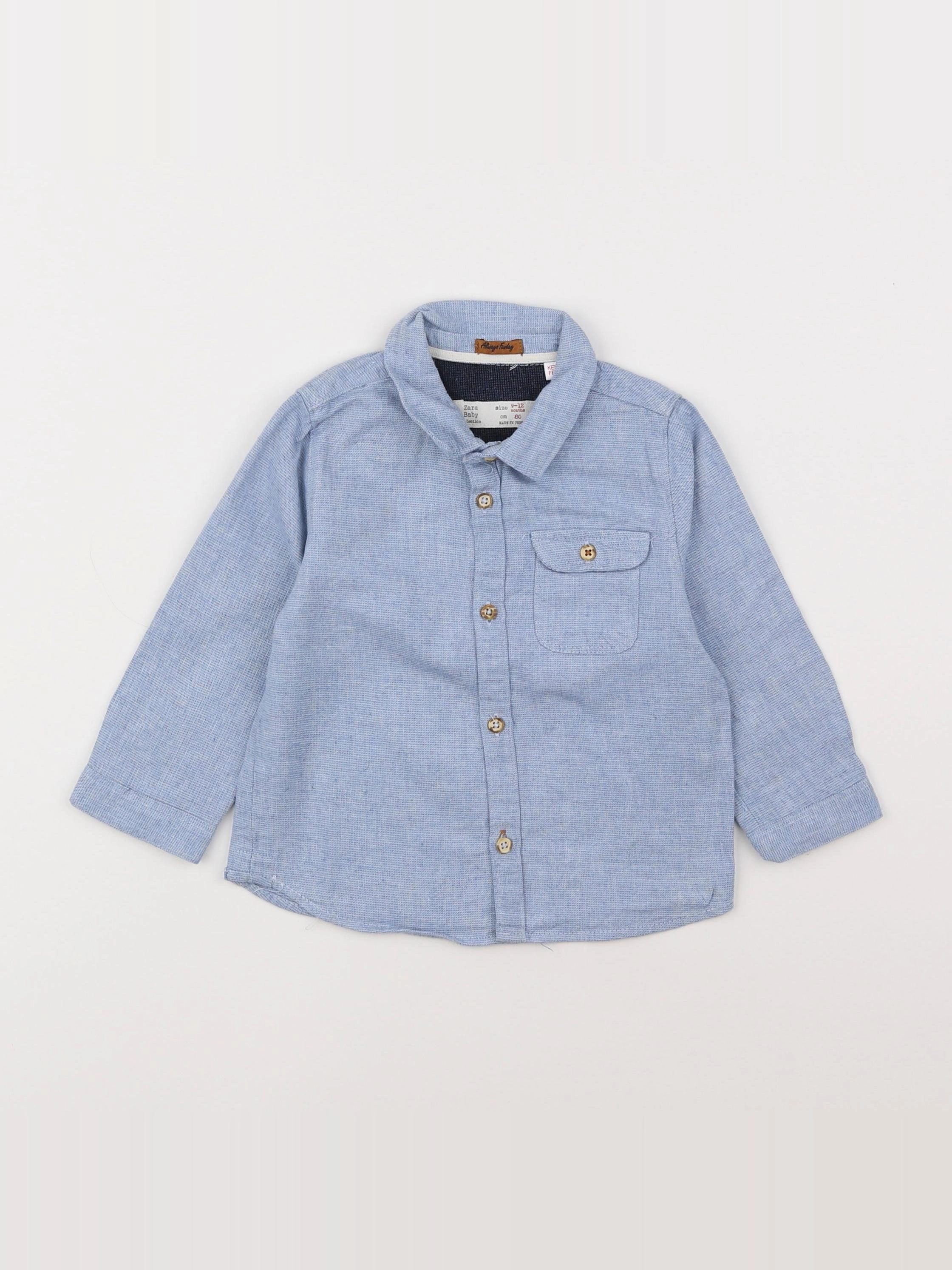 Zara - chemise bleu - 9/12 mois