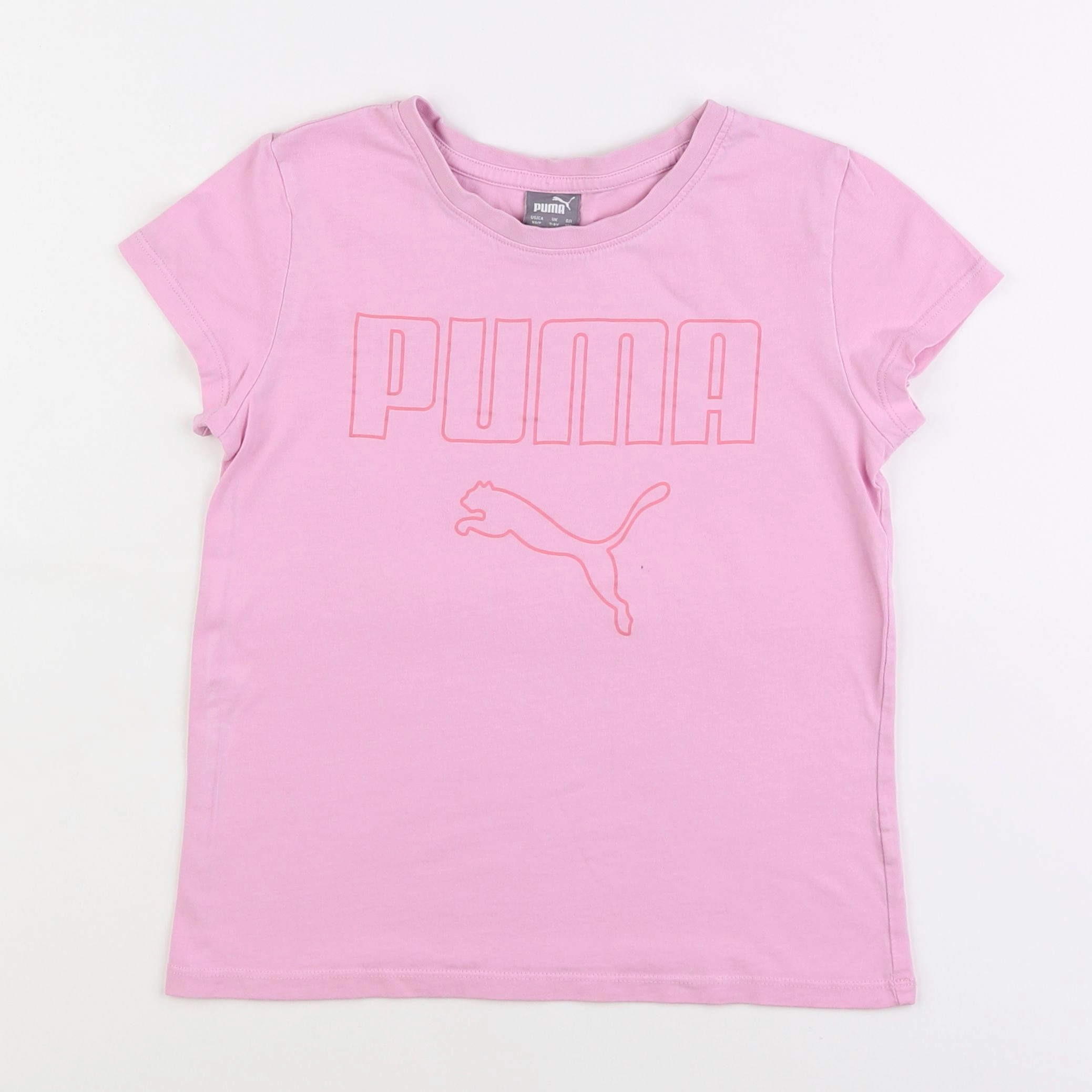 Puma - tee-shirt rose - 7/8 ans