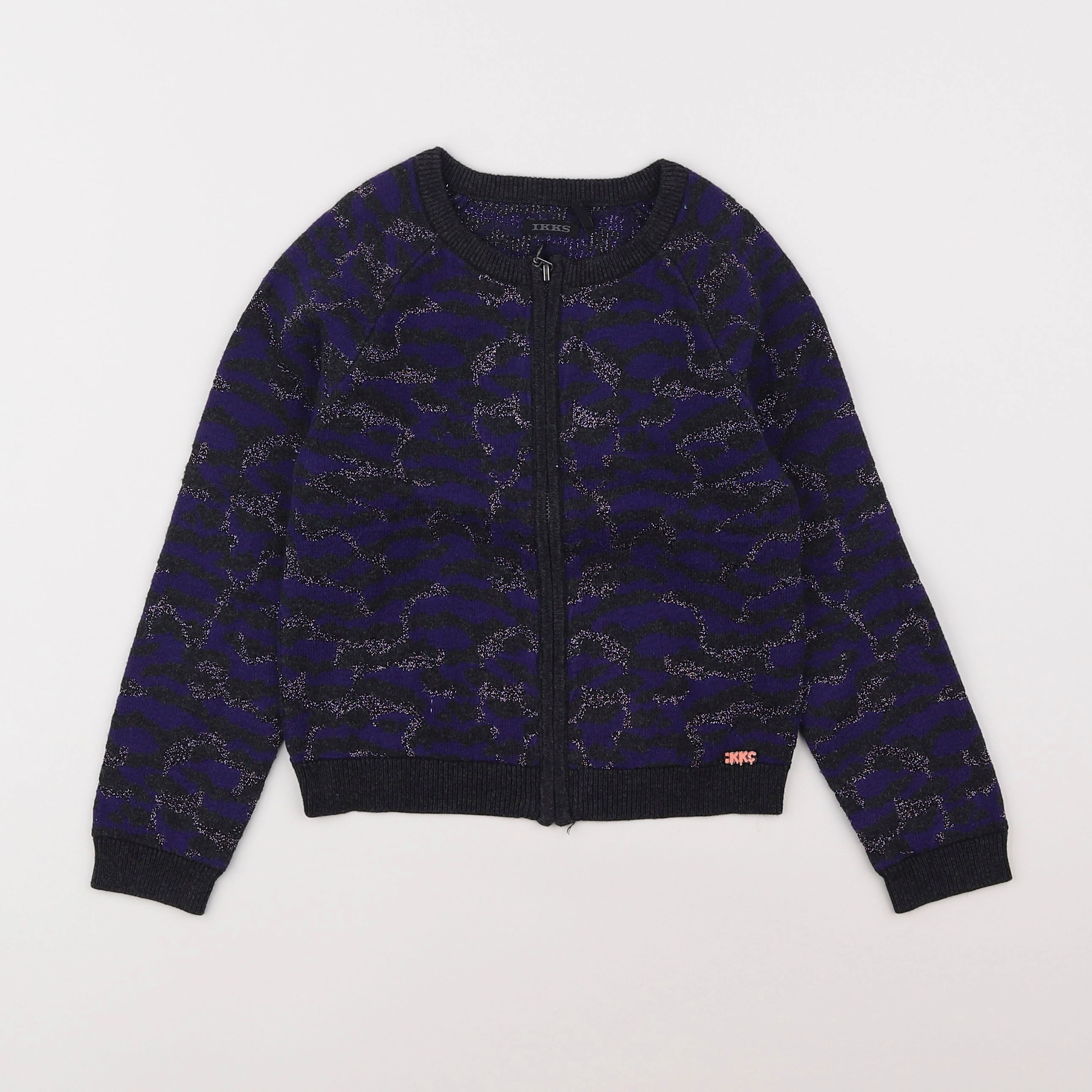 IKKS - gilet violet, noir - 6 ans