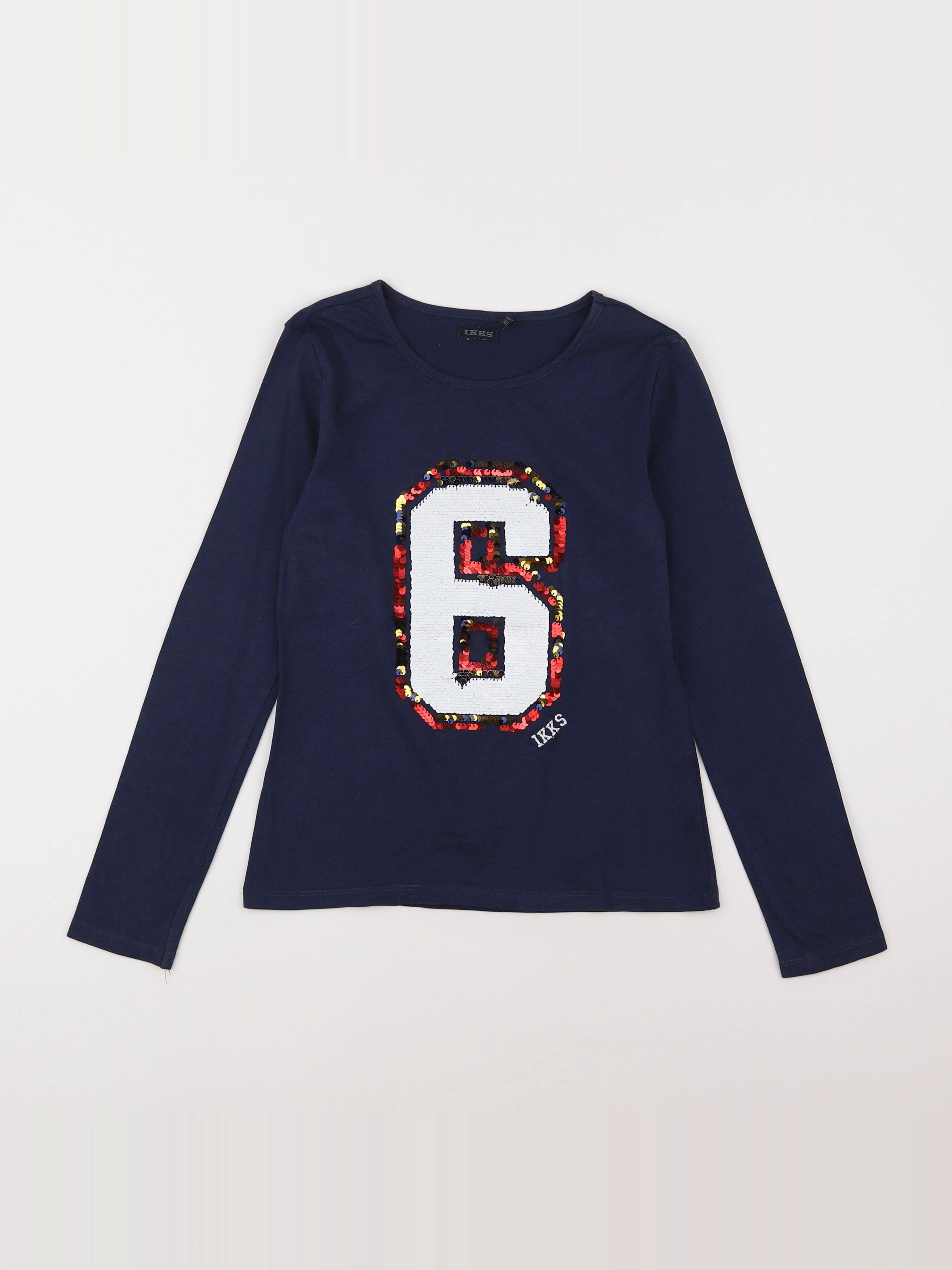 IKKS - tee-shirt bleu - 10 ans