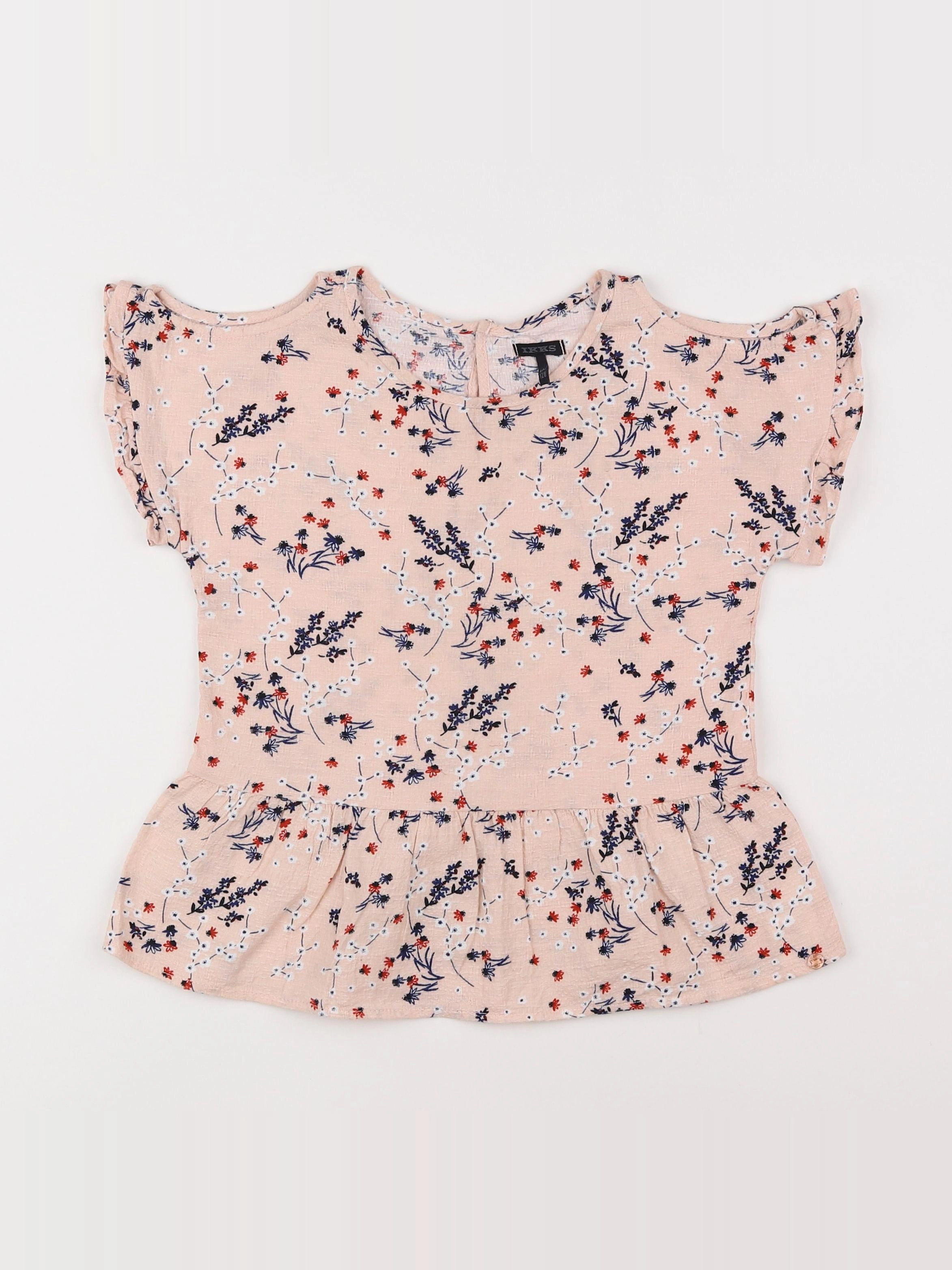 IKKS - blouse rose - 8 ans