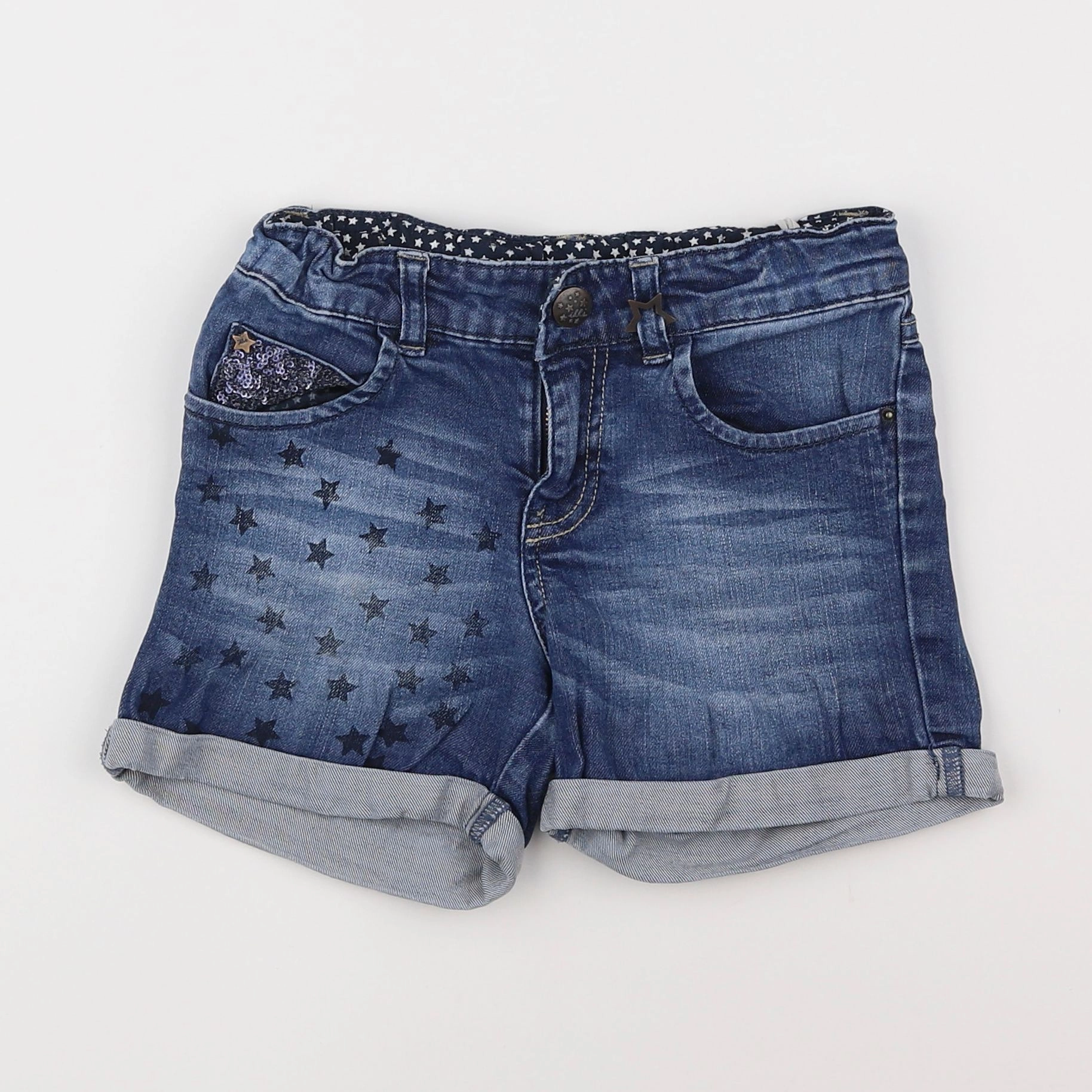 IKKS - short bleu - 8 ans