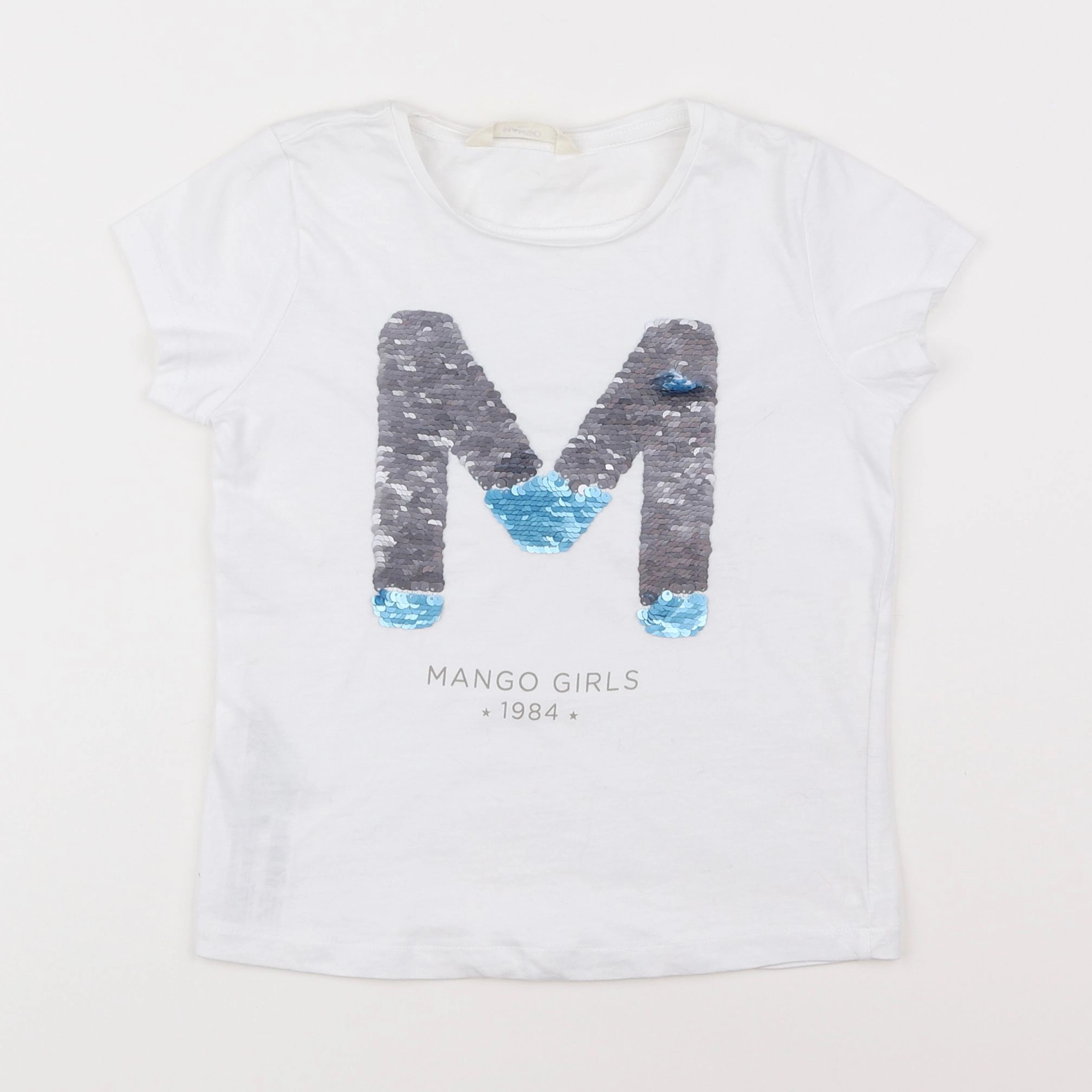 Mango - tee-shirt blanc - 5/6 ans