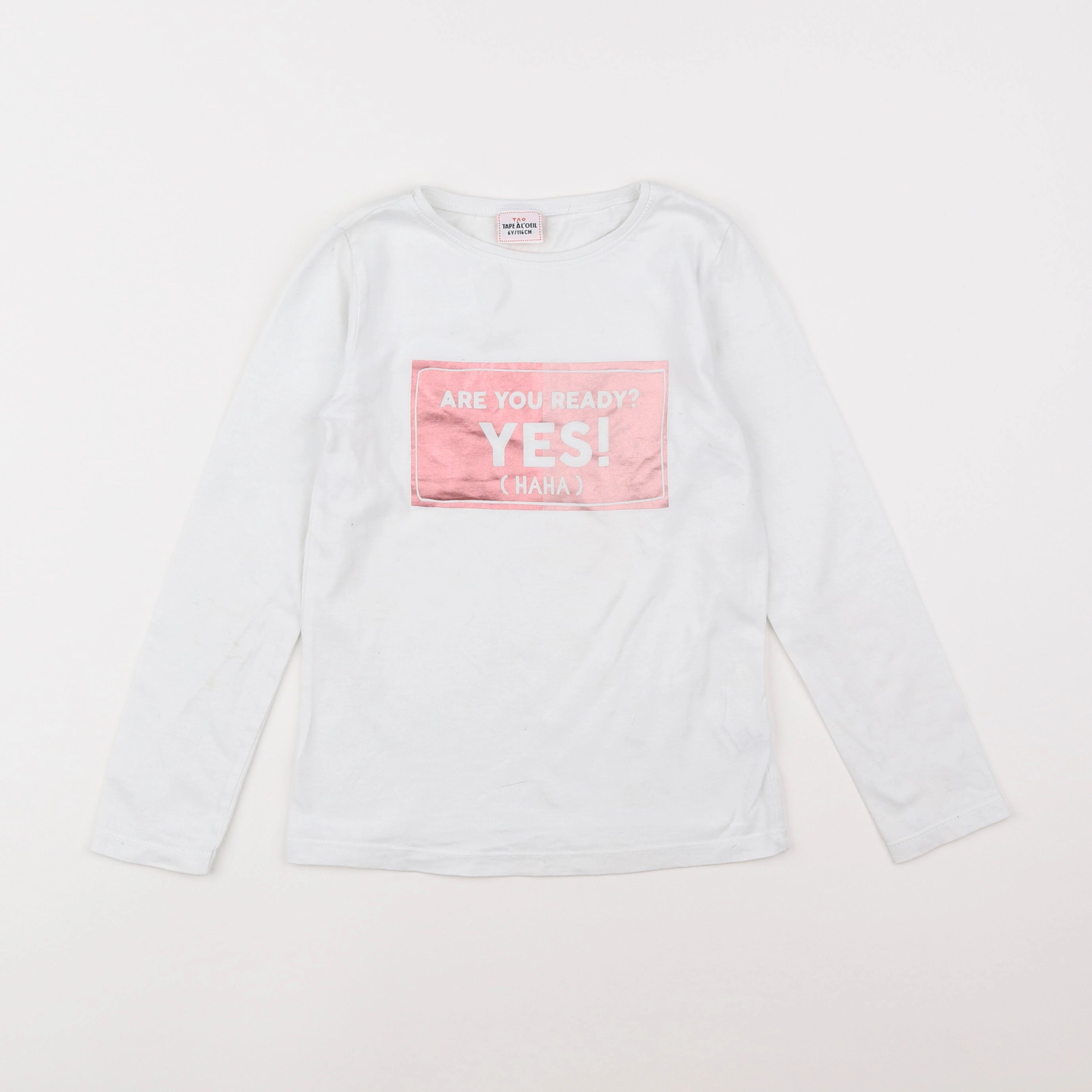Tape à l'oeil - tee-shirt blanc - 6 ans