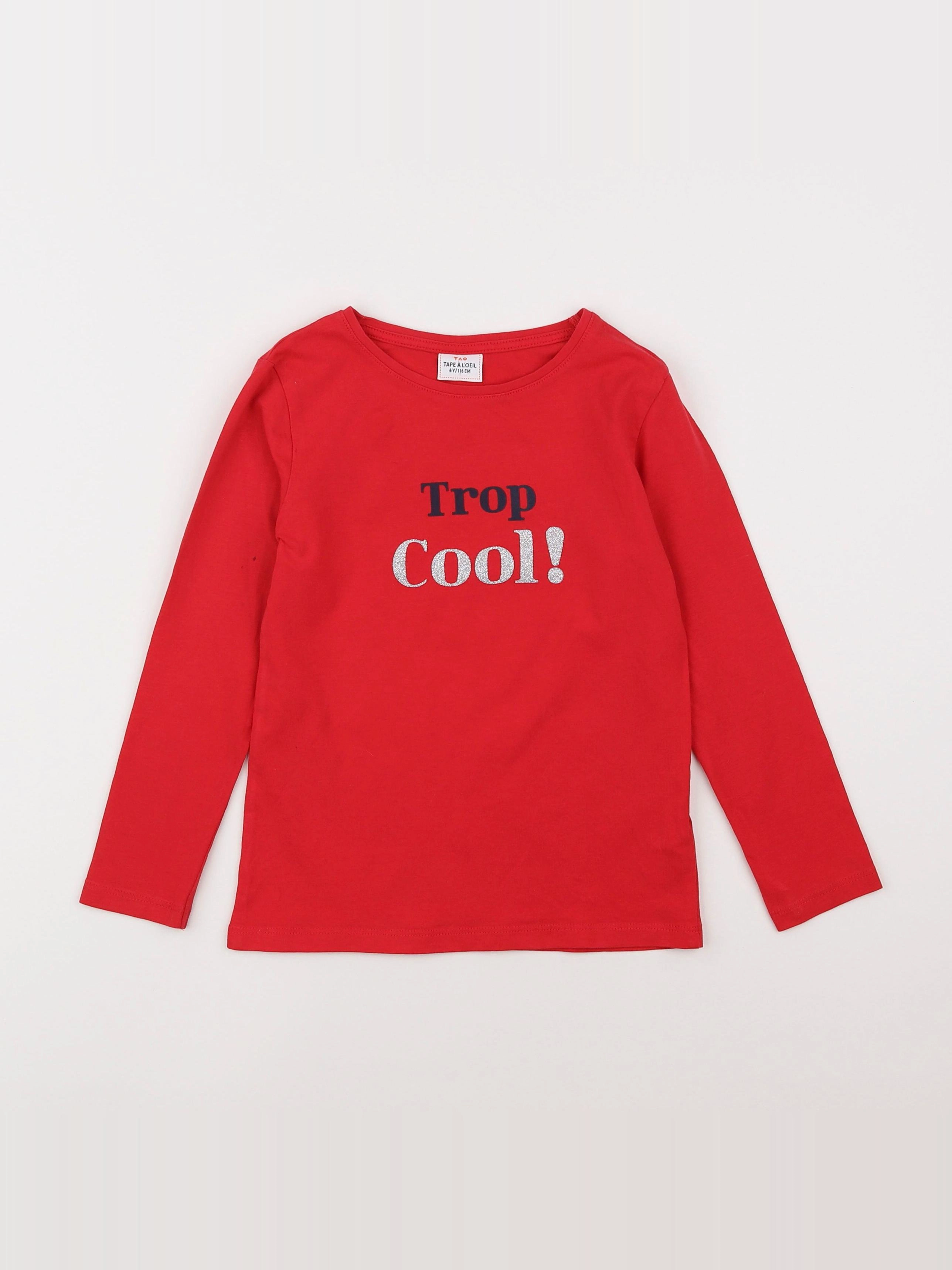 Tape à l'oeil - tee-shirt rouge - 6 ans