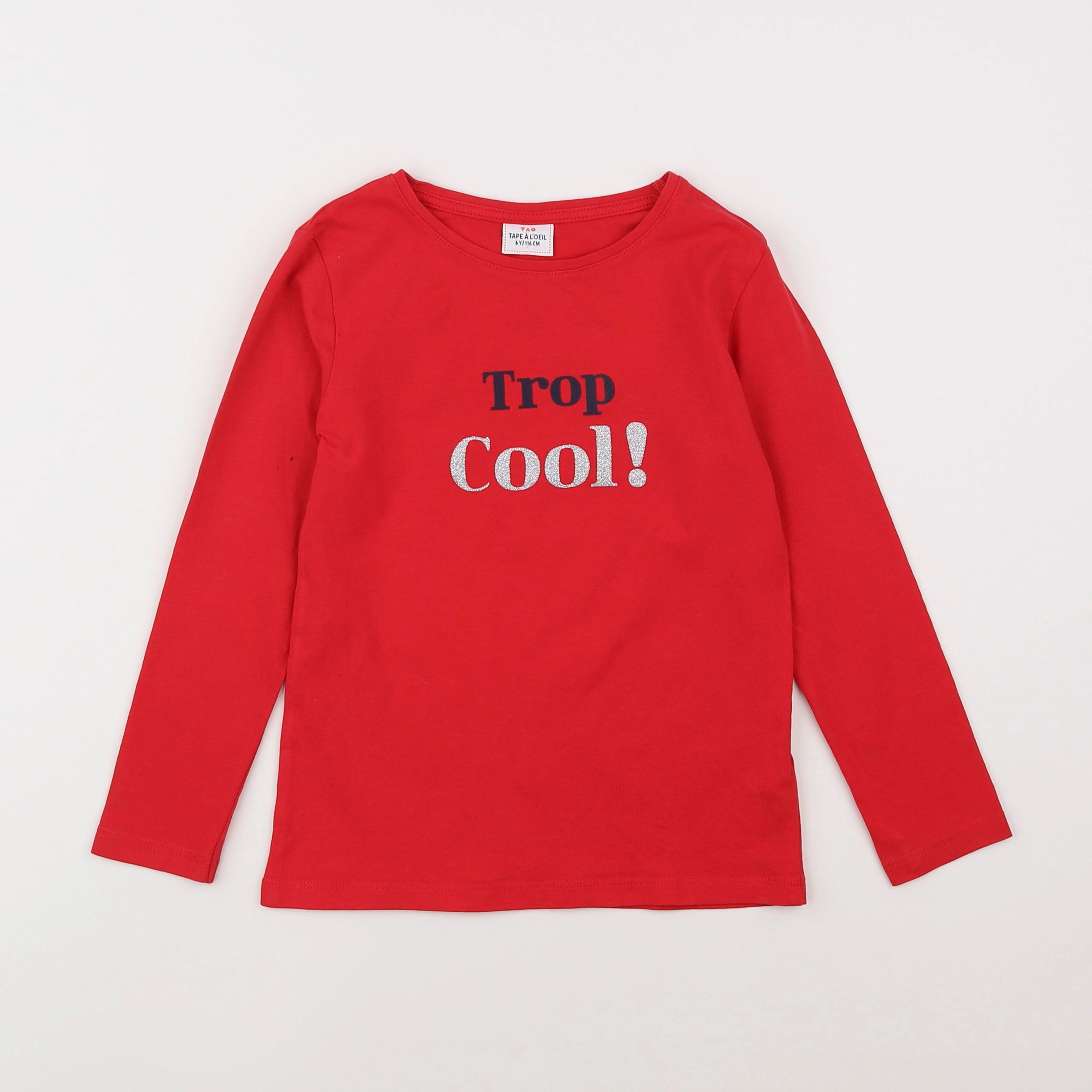 Tape à l'oeil - tee-shirt rouge - 6 ans